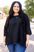 Thinking It Through Tunic, Black