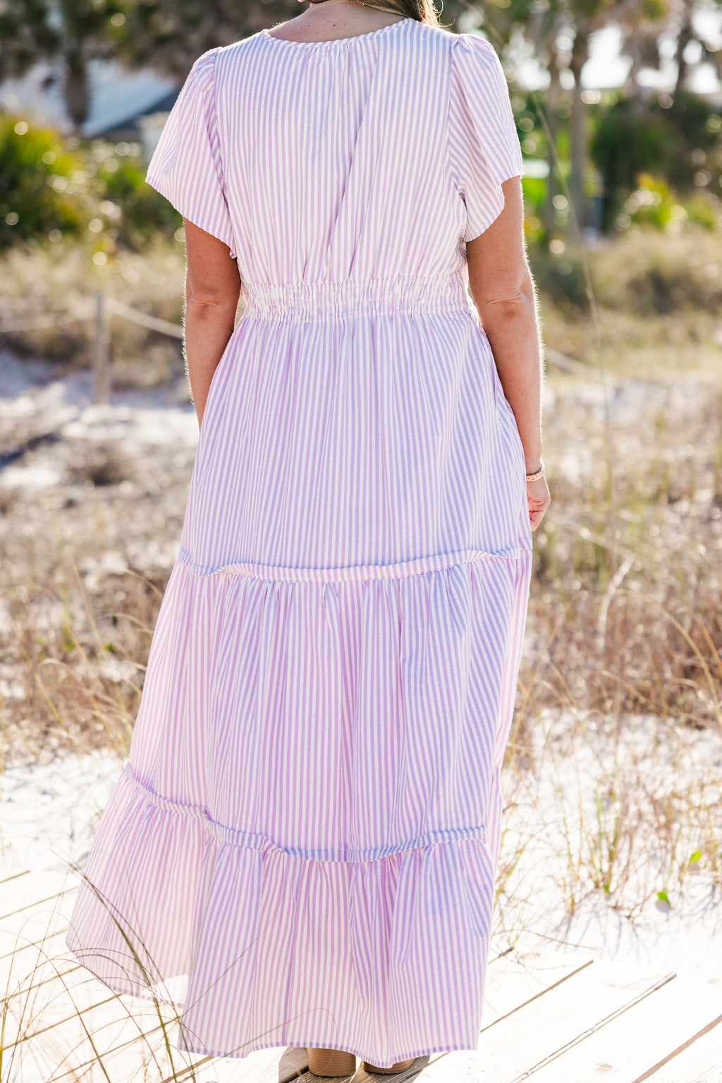 This & That Maxi Dress, Purple Stripe