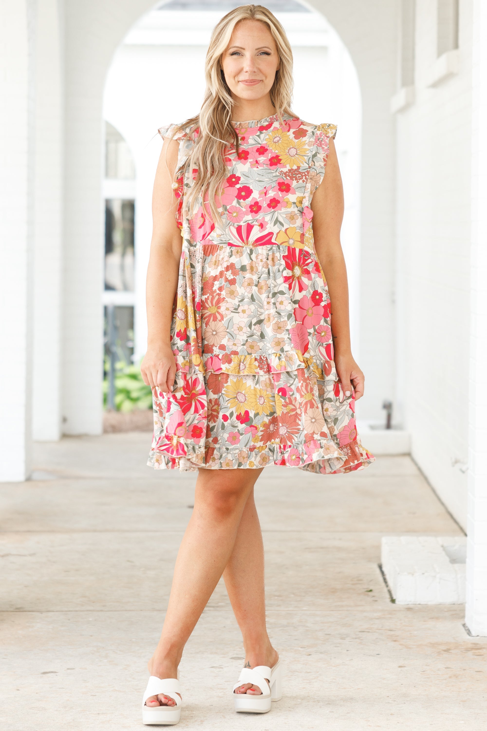 This Is Something Special Dress, Pink Multi