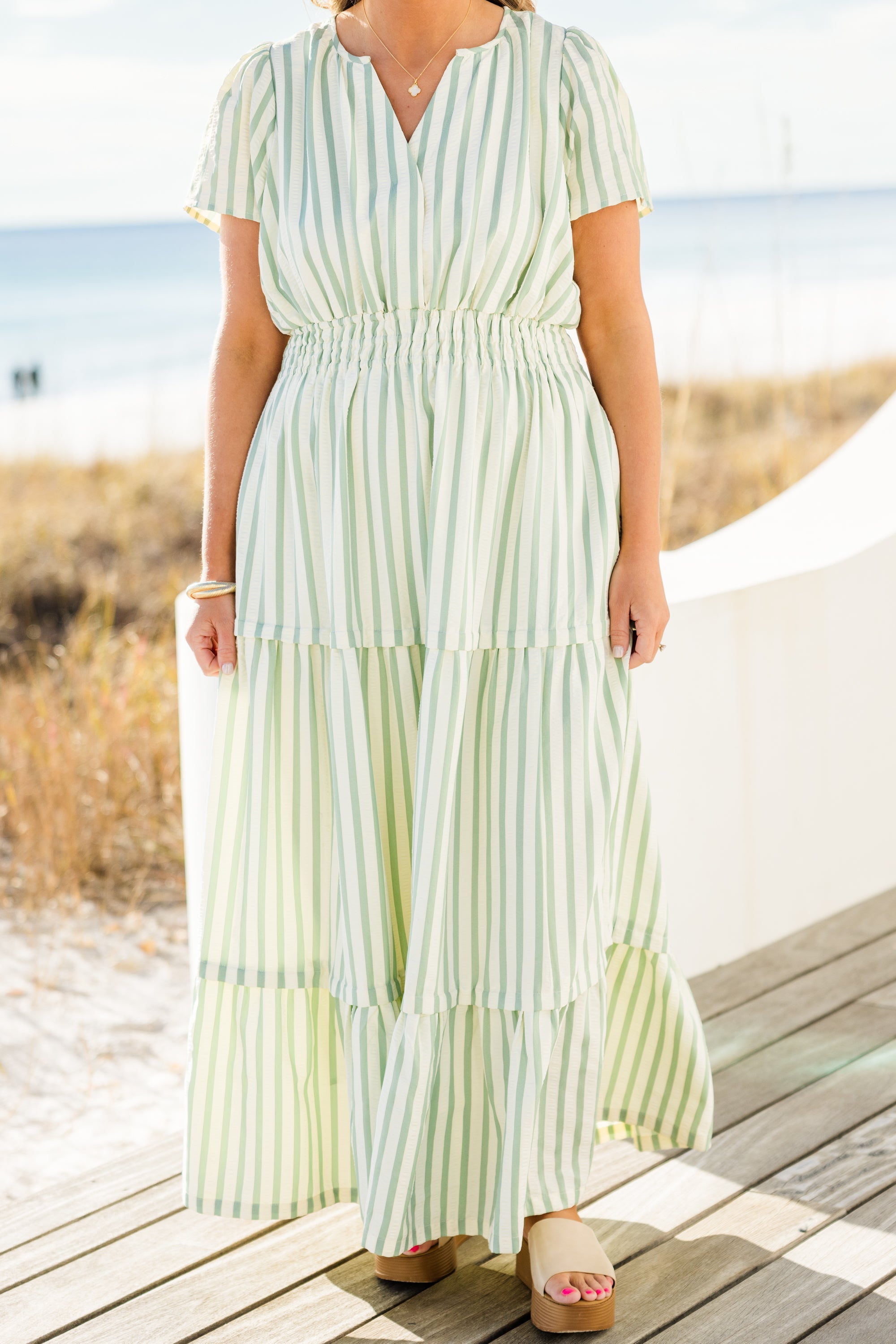 This & That Maxi Dress, Green