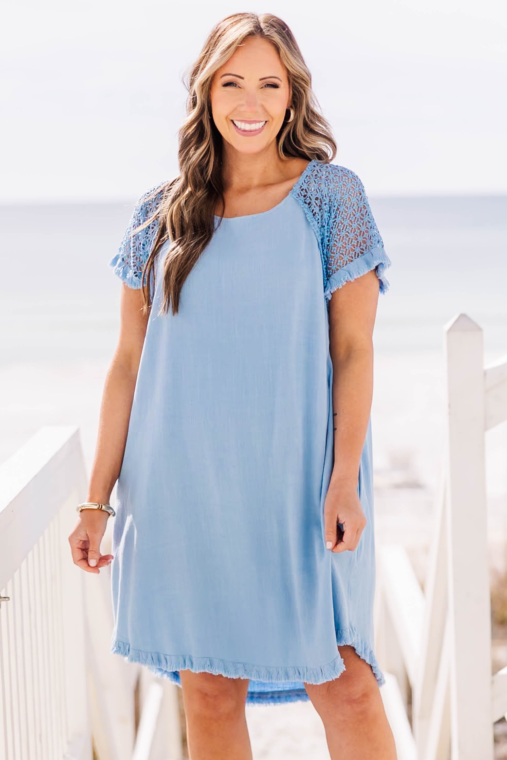 Thousands Of Small Kindnesses Dress, Blue