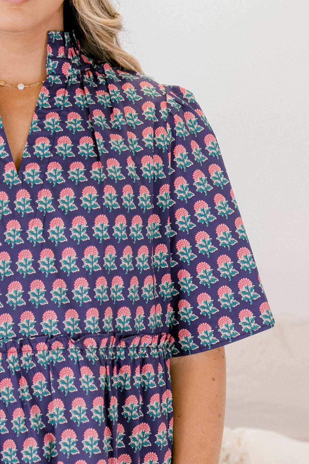 Through The Arbor Dress, Navy