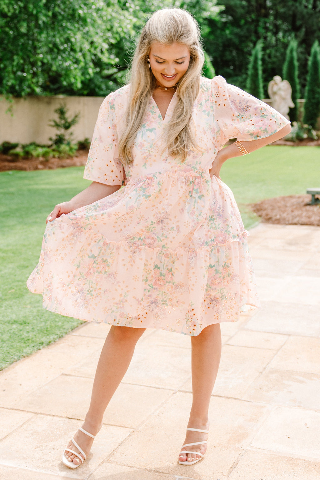 Through The Arbor Dress, Pastel Pink