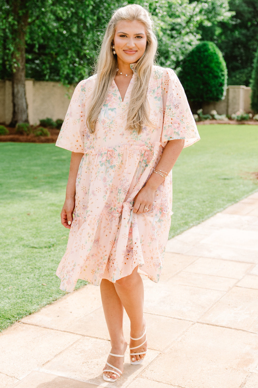 Through The Arbor Dress, Pastel Pink