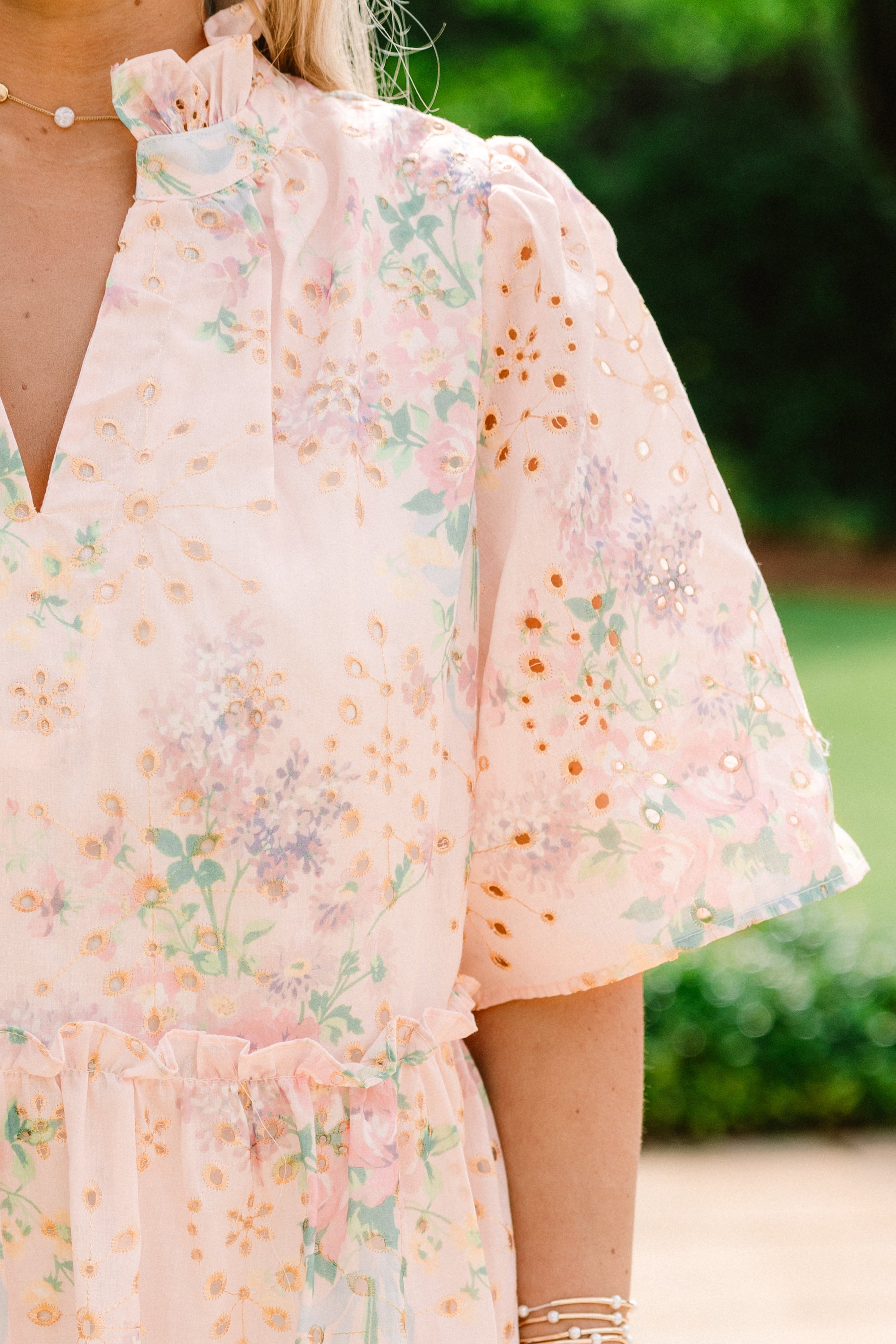 Through The Arbor Dress, Pastel Pink