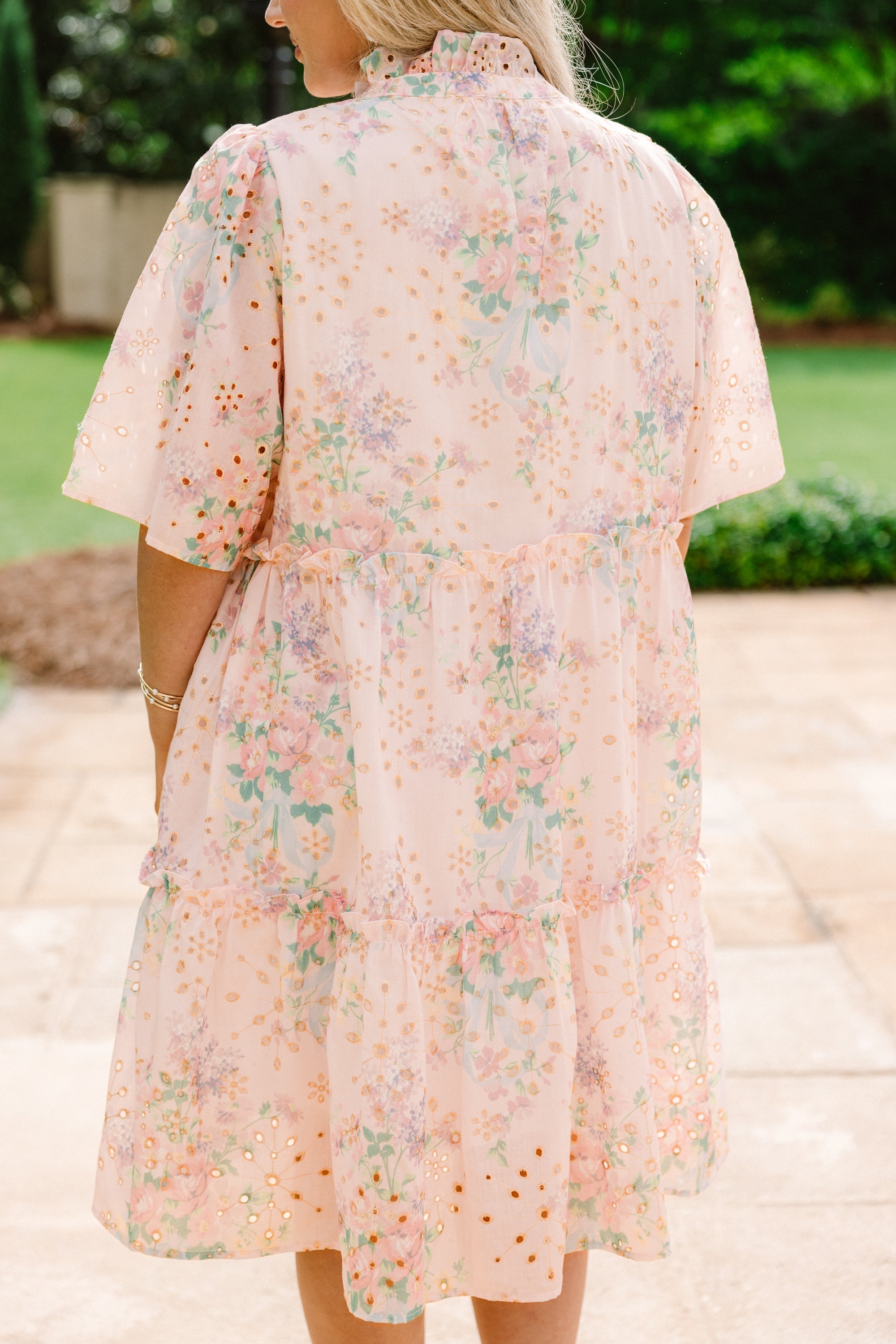 Through The Arbor Dress, Pastel Pink