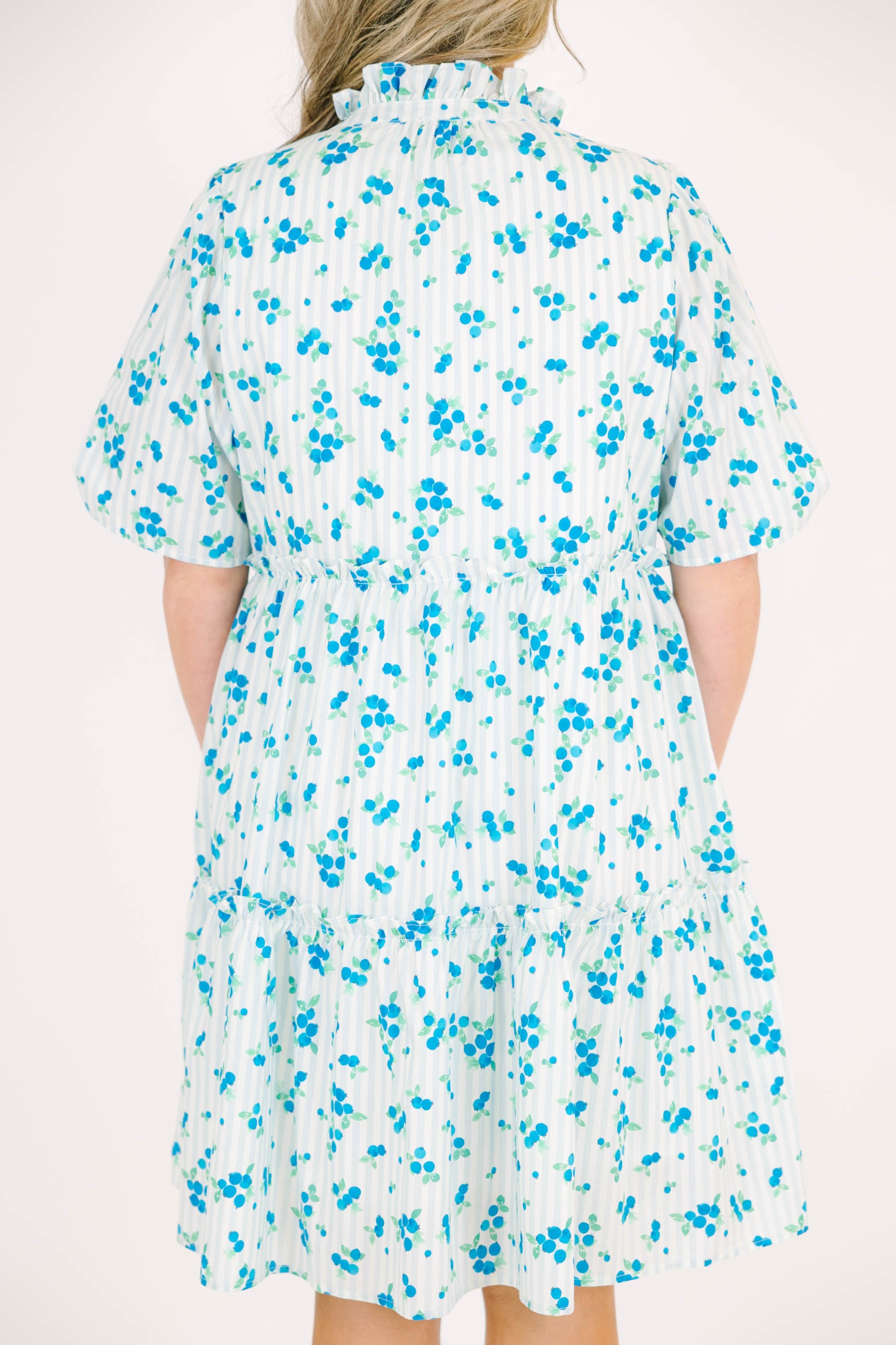 Through The Arbor Dress, Blue Floral