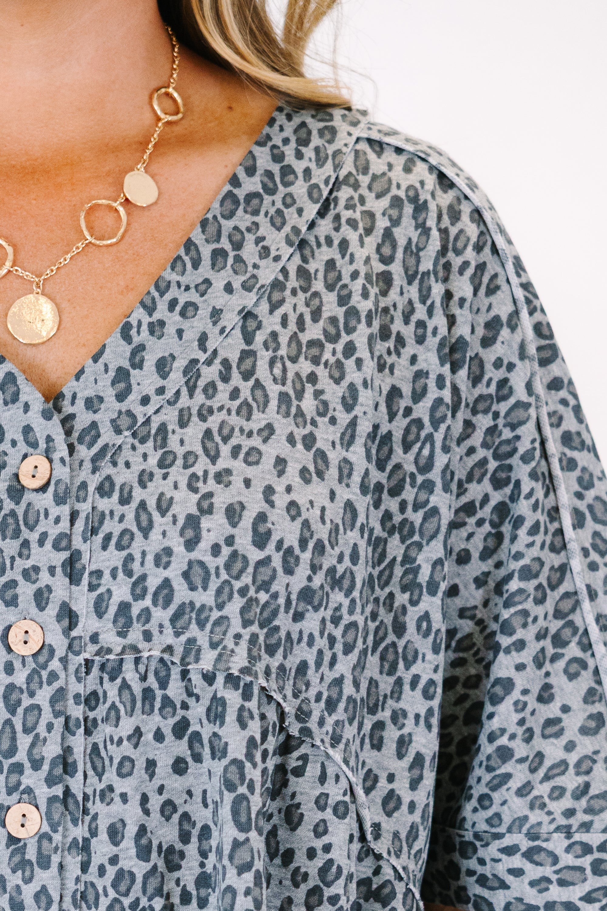 Throw On And Go Romper, Black Leopard