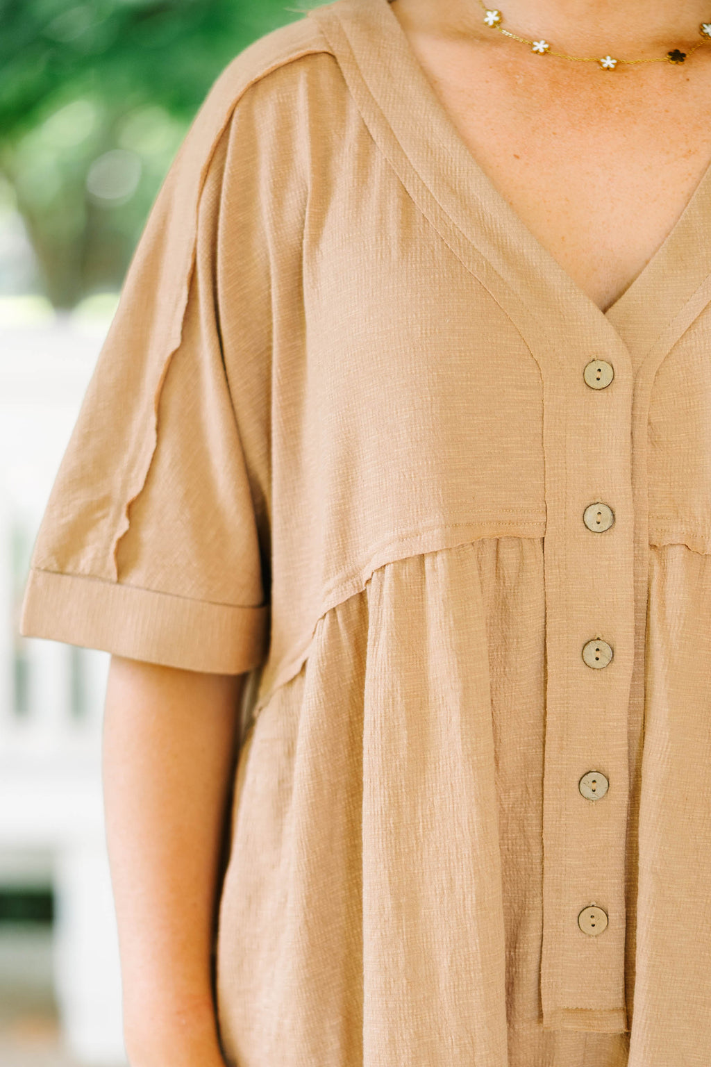 Throw On And Go Romper, Brown
