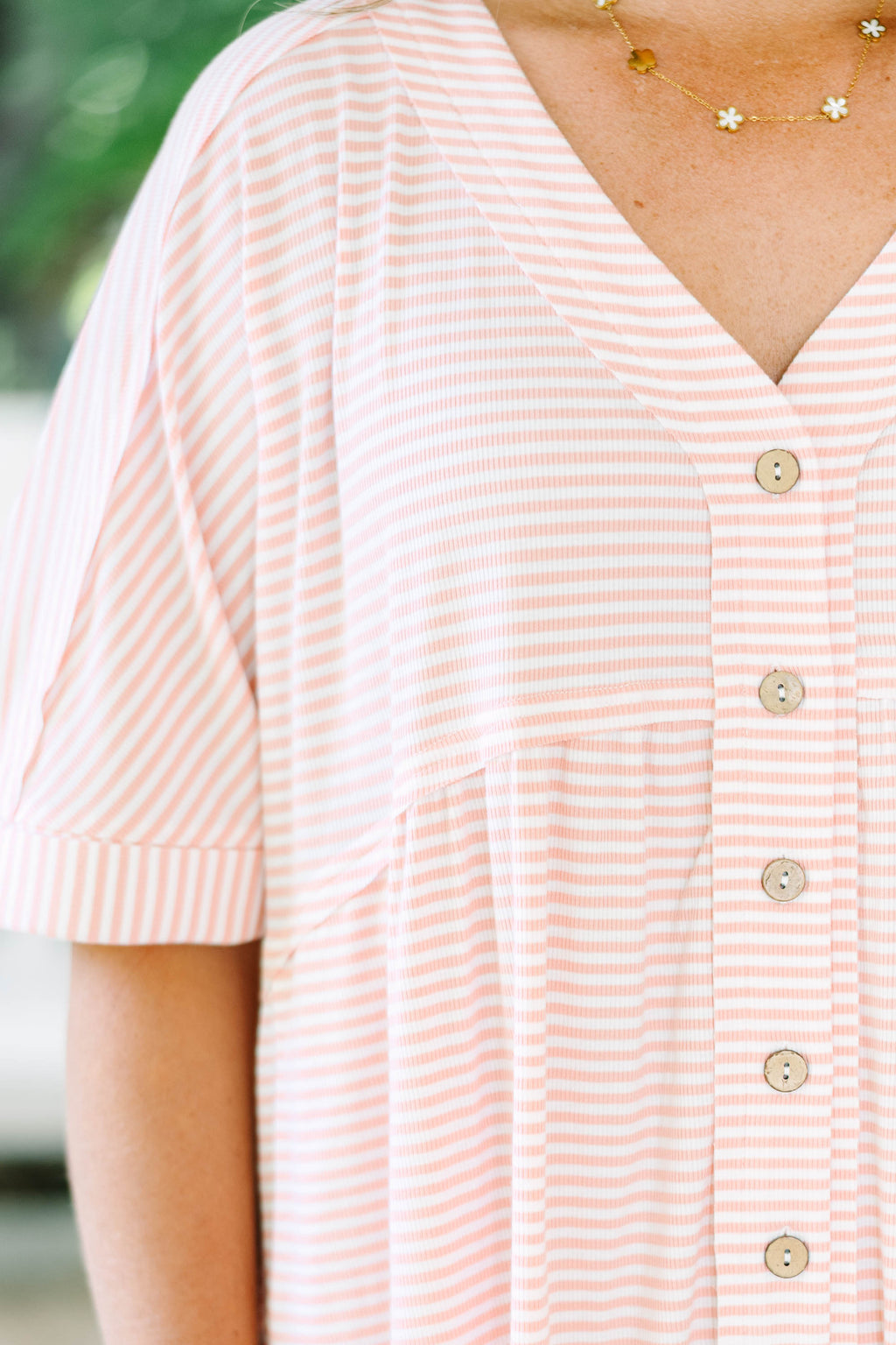 Throw On And Go Romper, Pink Stripe