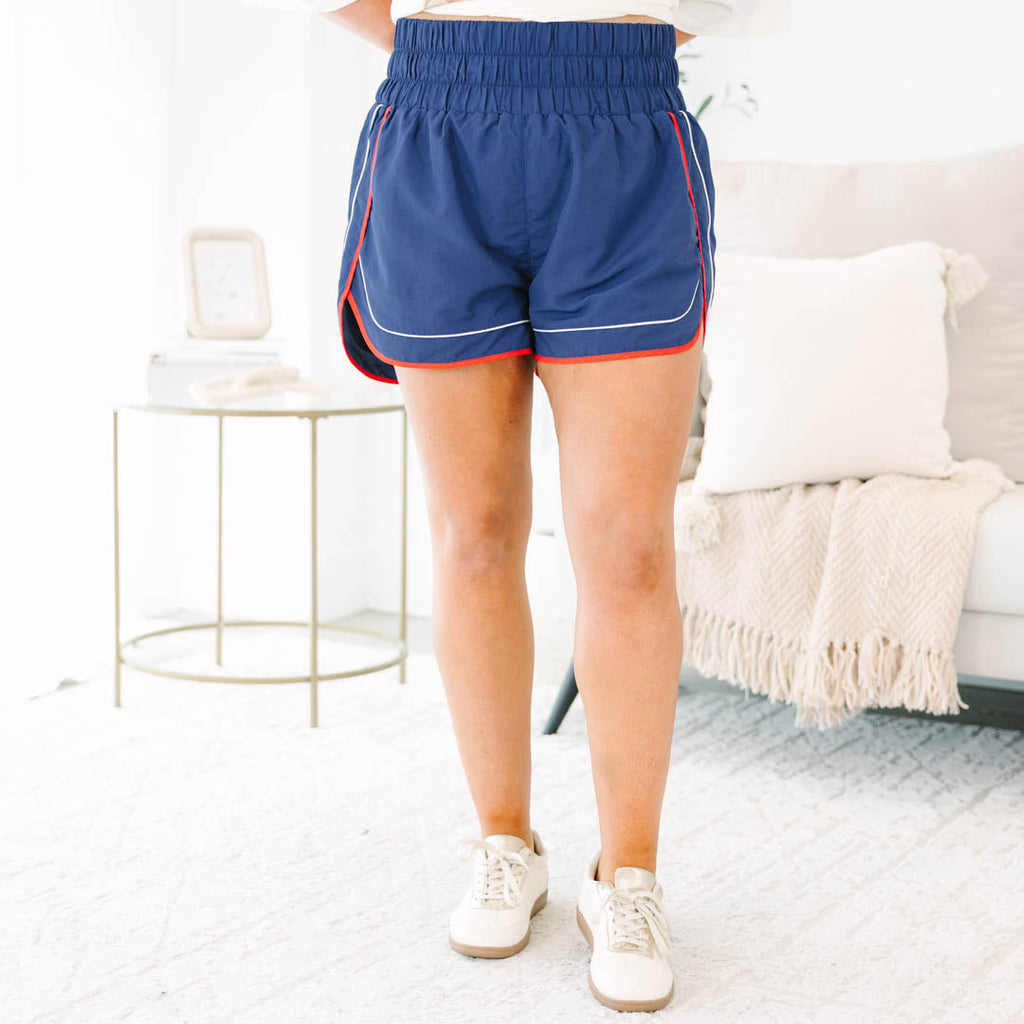 Thrown In The Mix Shorts, Red/White/Blue
