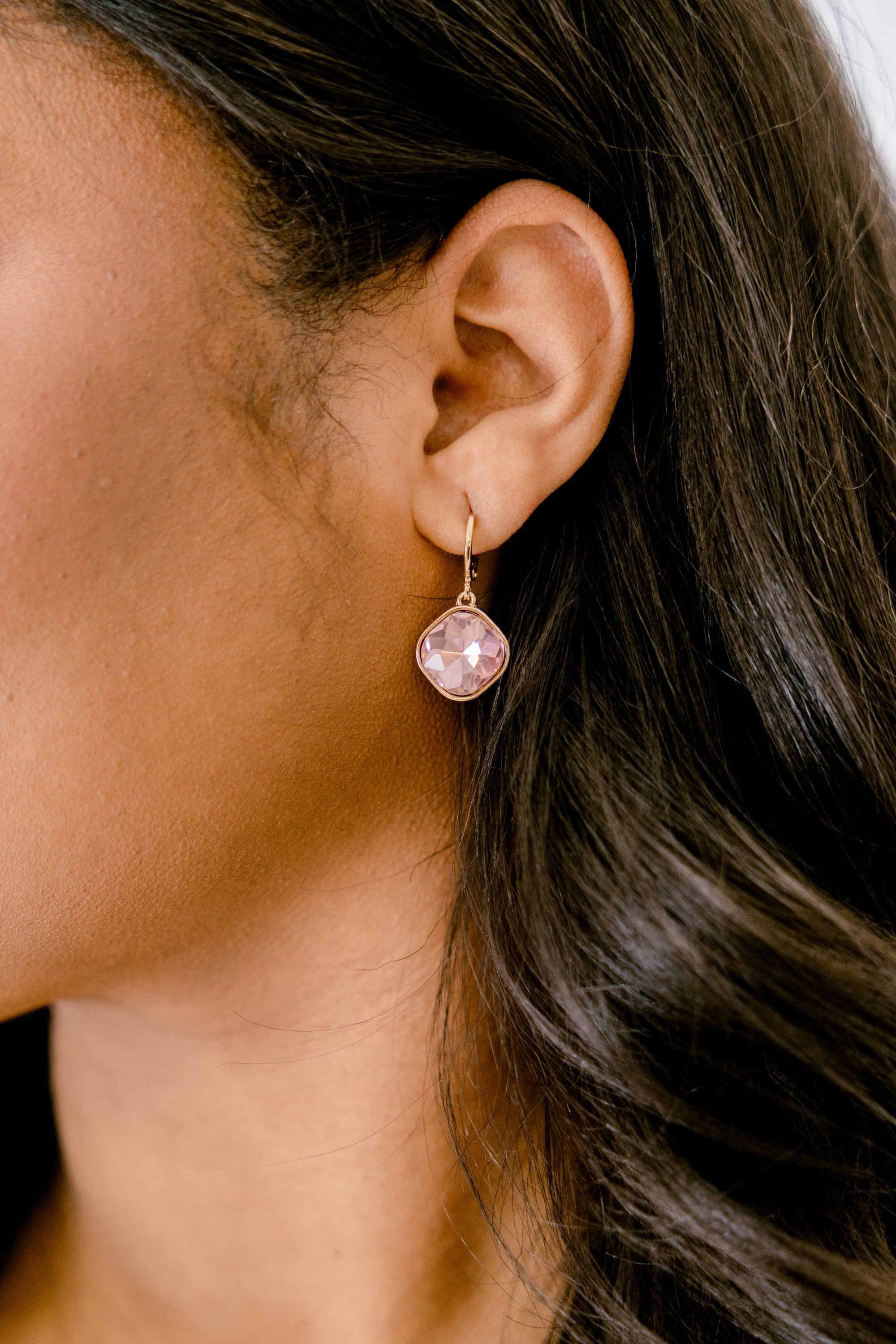Time And Place Earrings, Pink