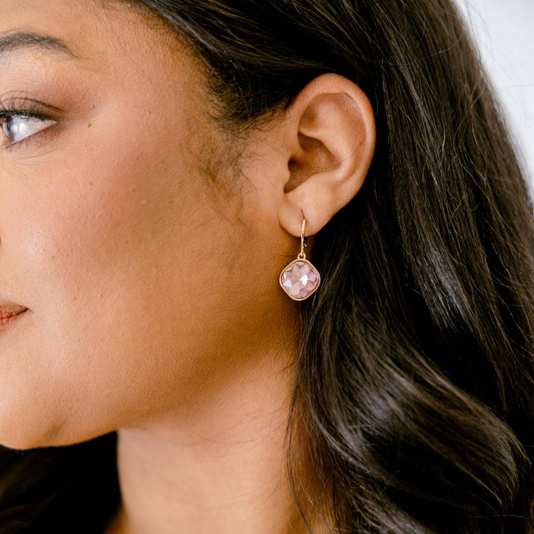 Time And Place Earrings, Pink