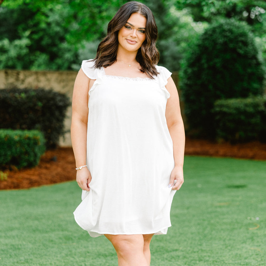Time Flies By Dress, Ivory