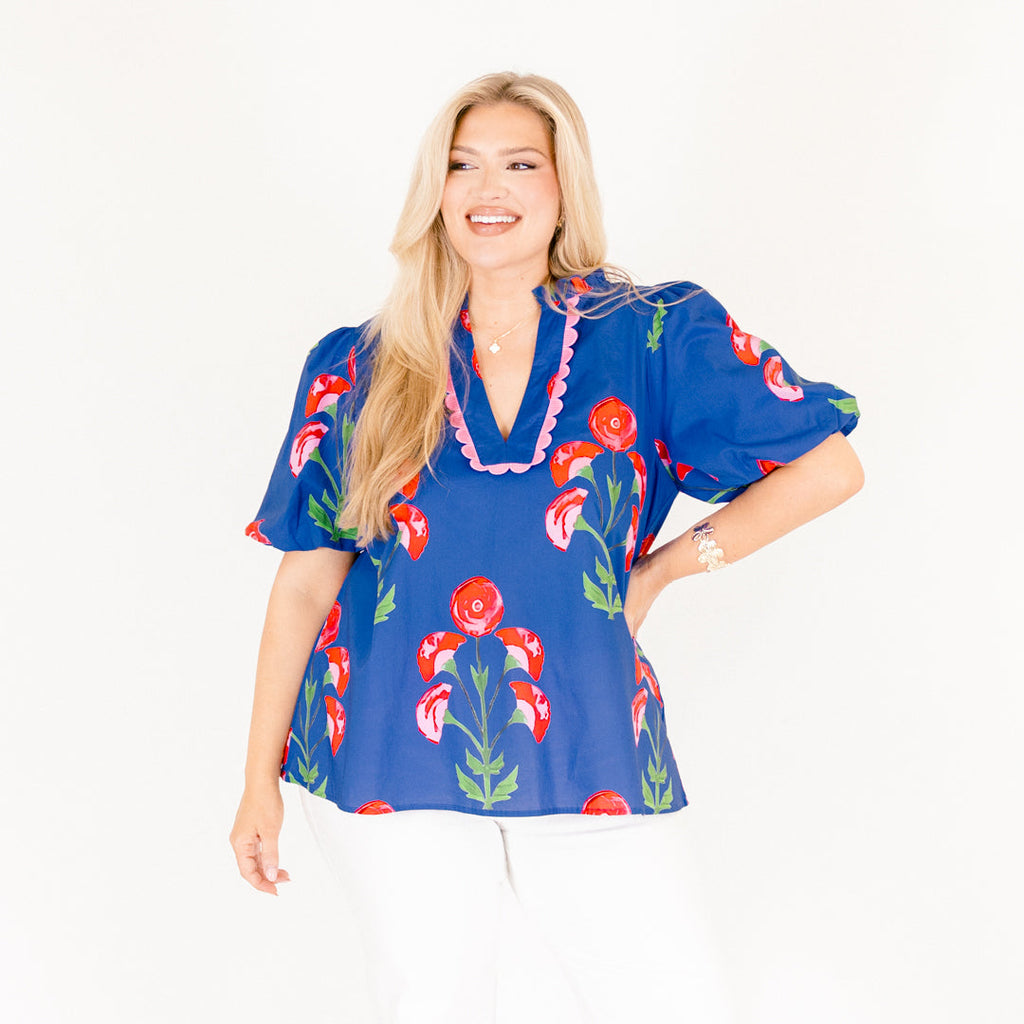 A New Day Top, Blue