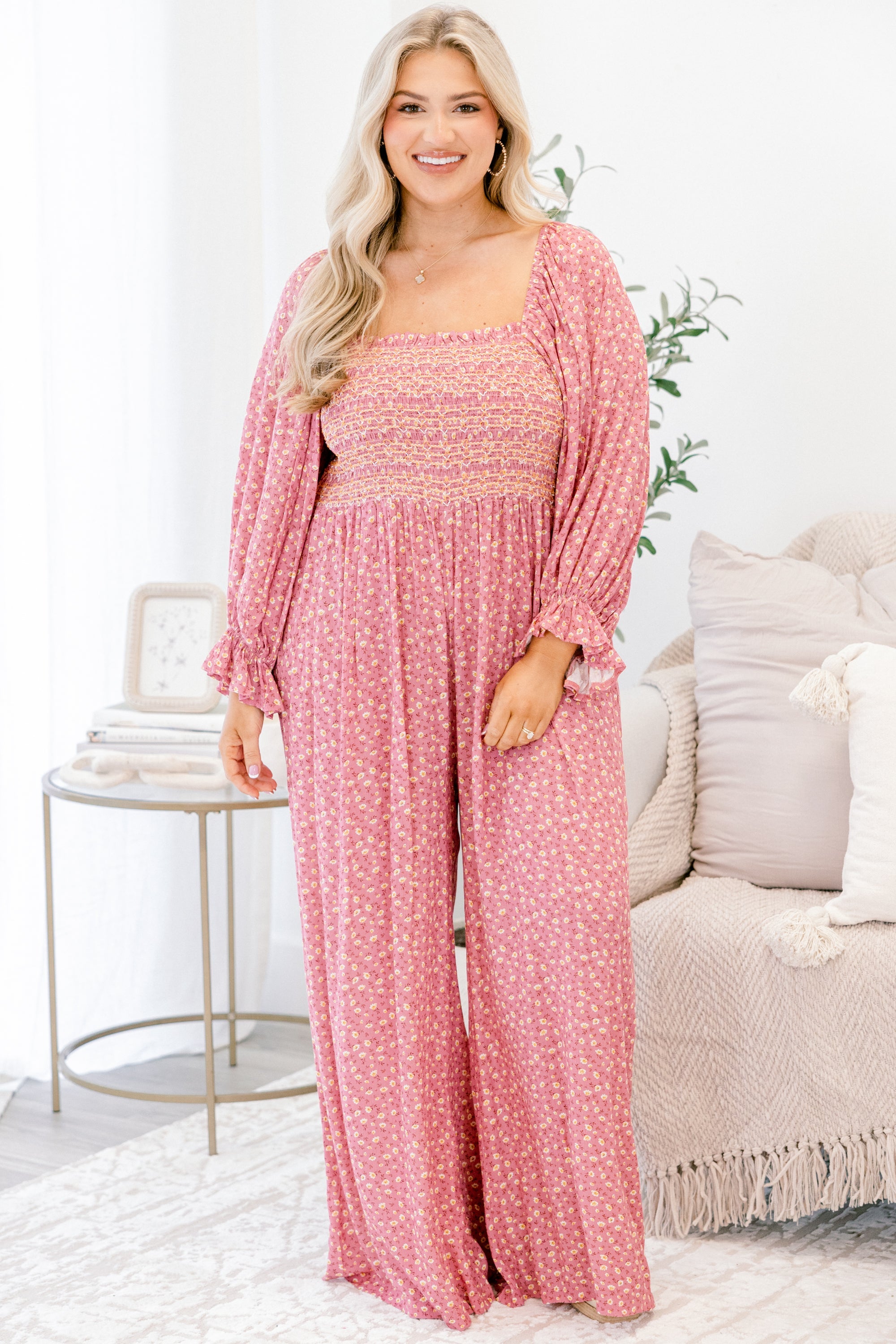 To Be Expected Jumpsuit, Mauve