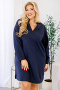 To Say The Least Dress, Navy