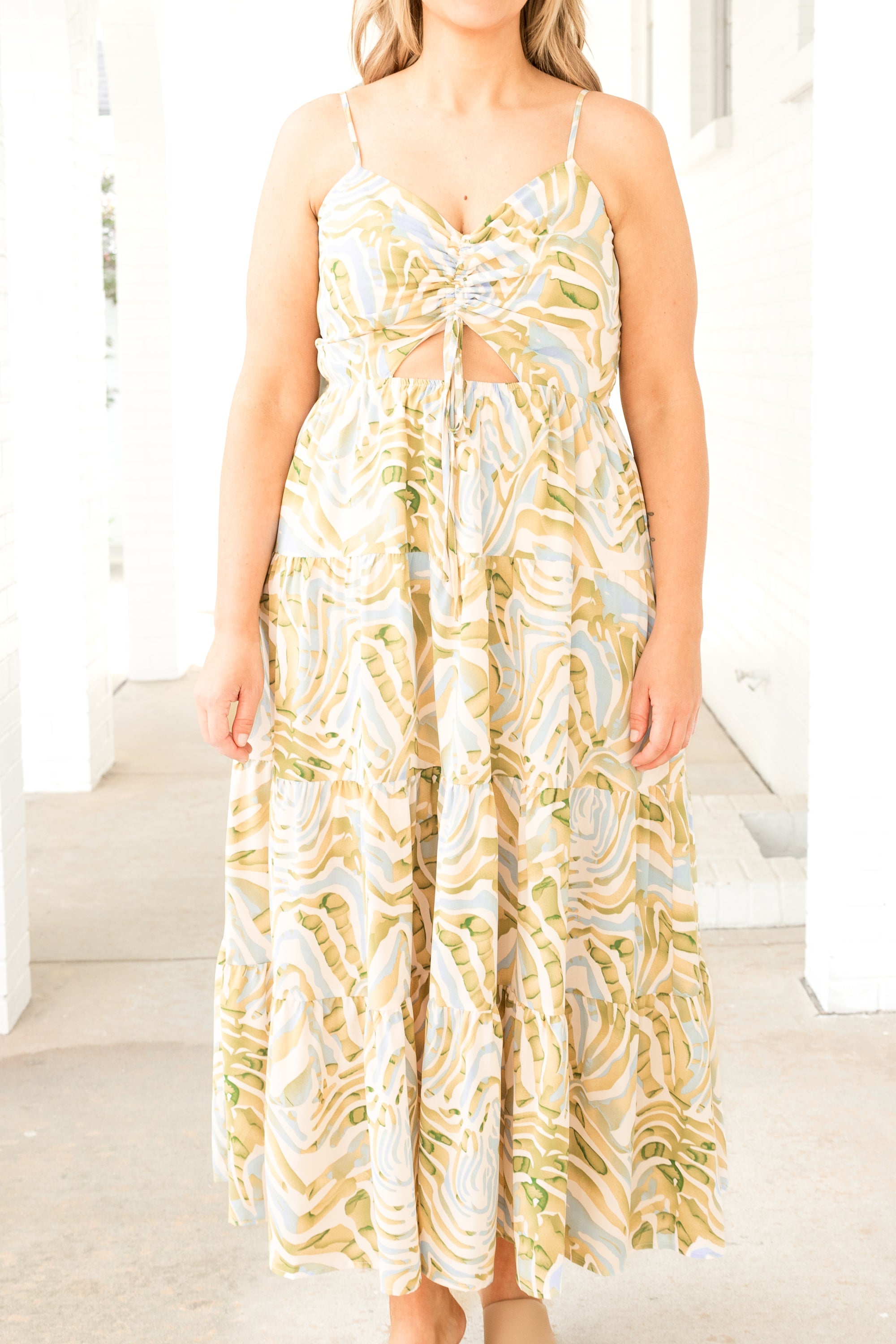 To The Sky Dress, Green