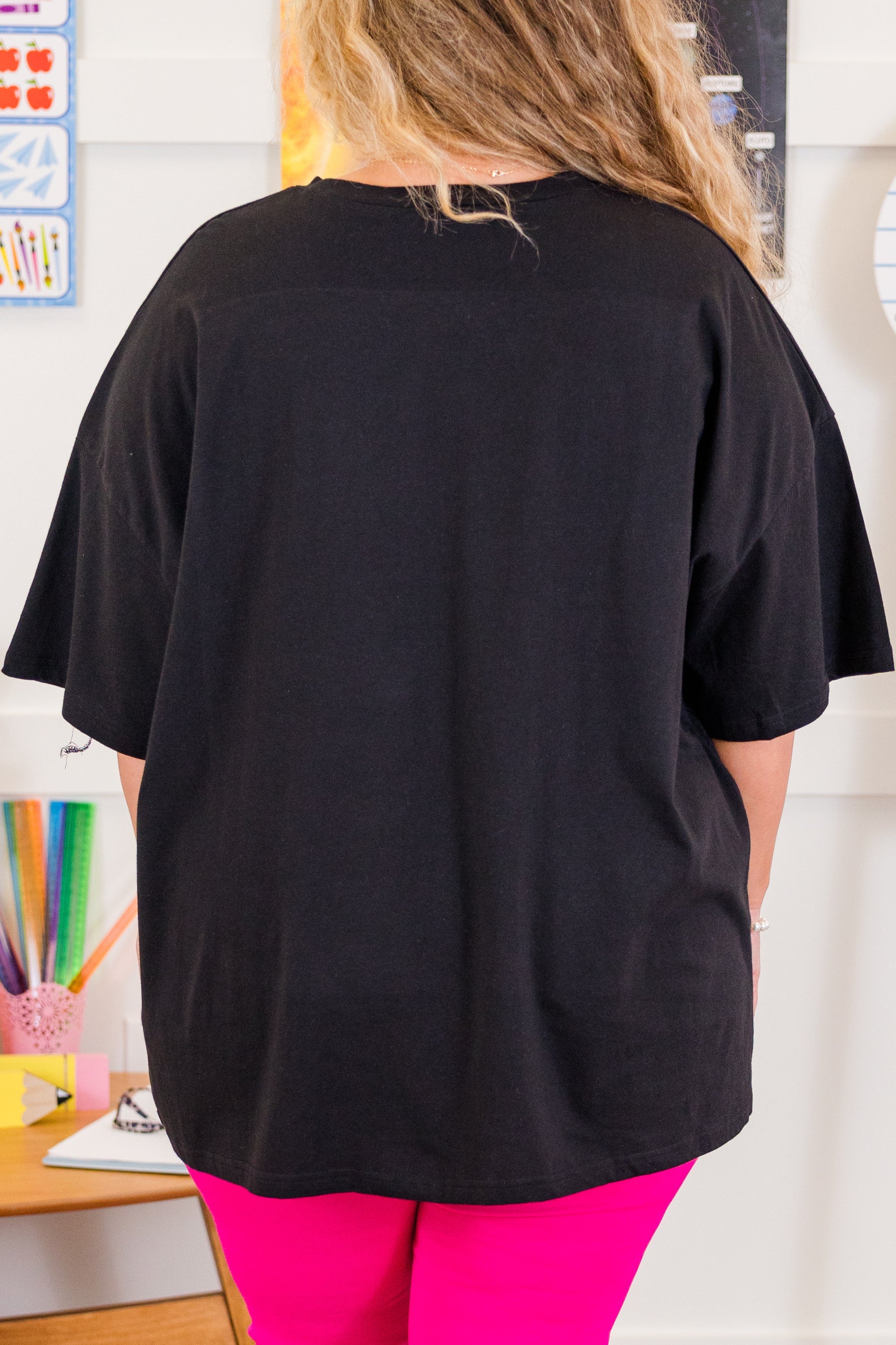 Too Cool For School Boyfriend Tee, Black
