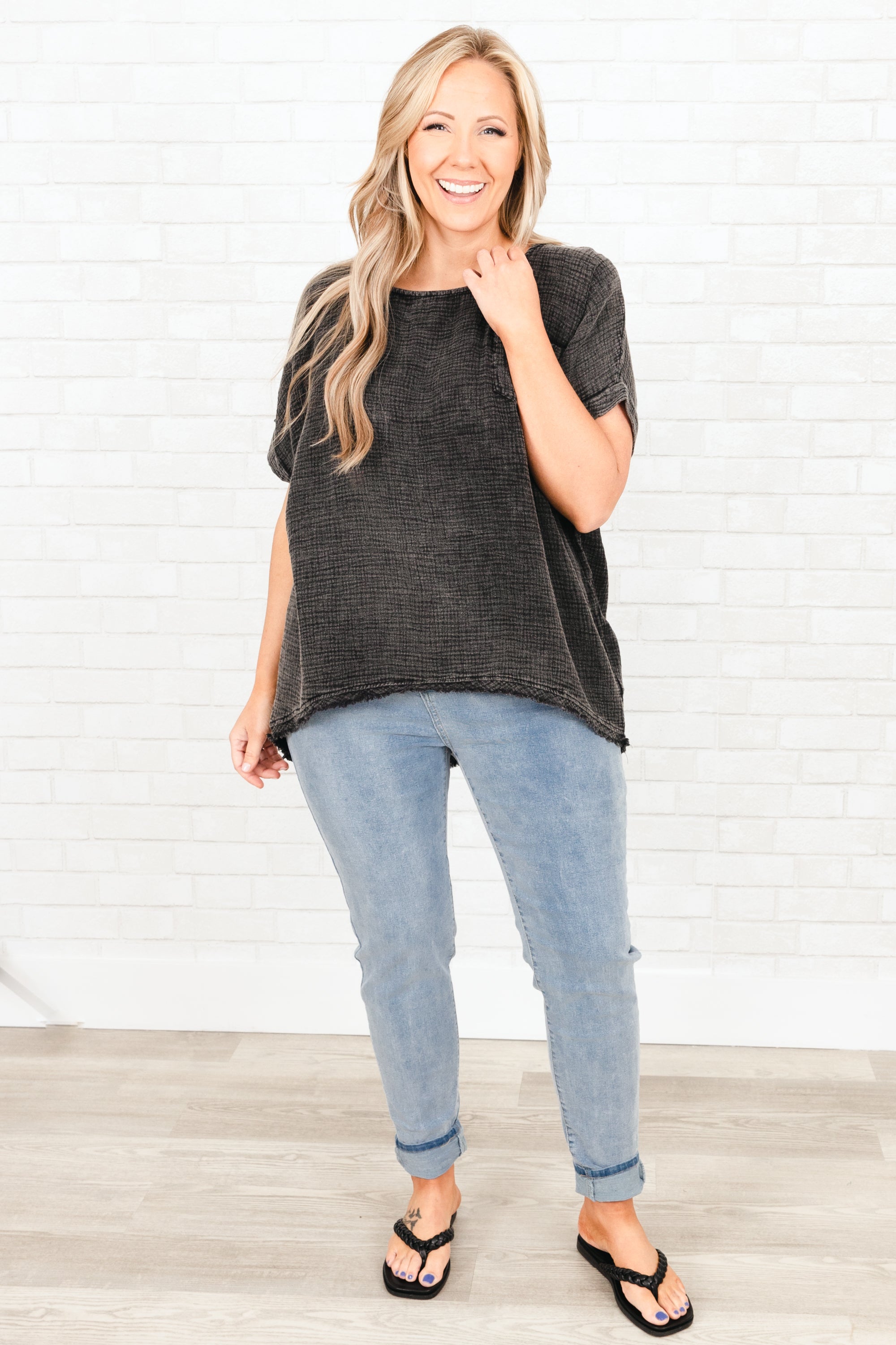 Took My Chances Top, Black