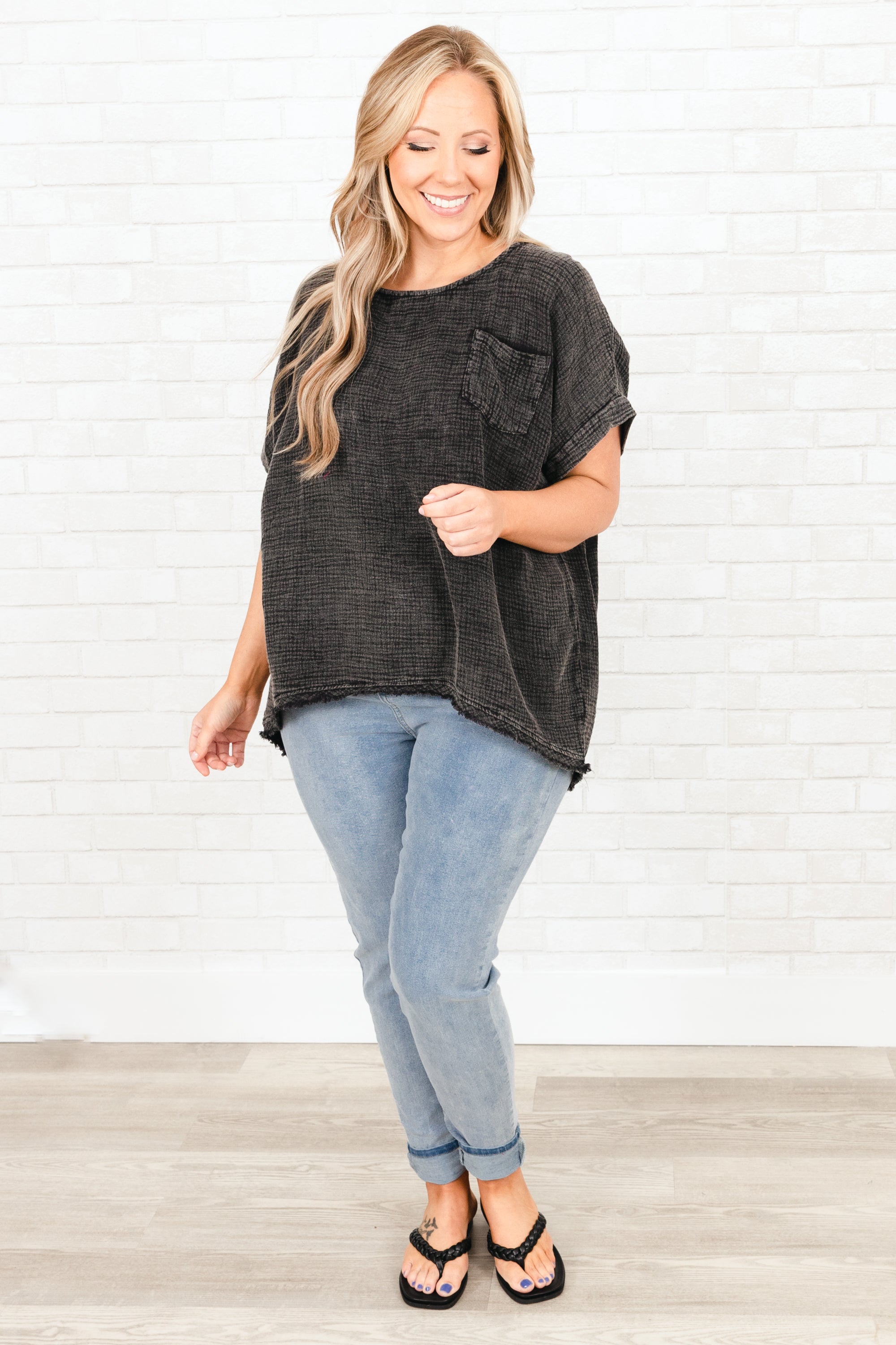 Took My Chances Top, Black