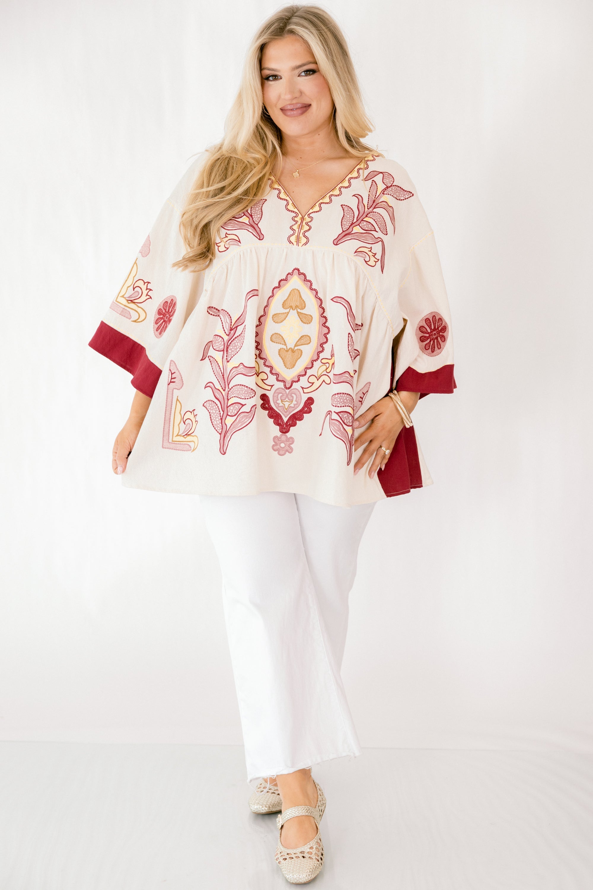 Tranquil Waters Top, White