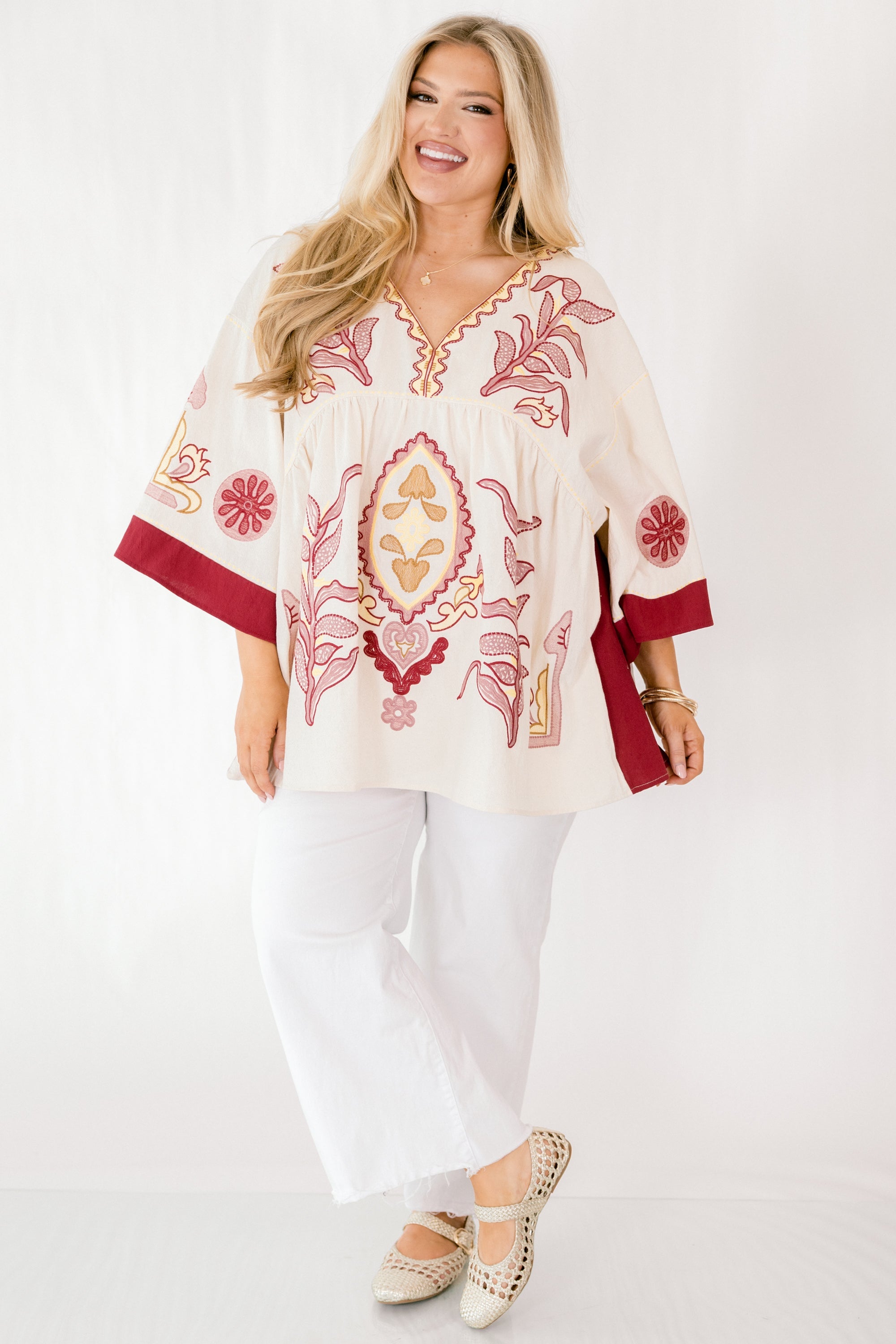 Tranquil Waters Top, White
