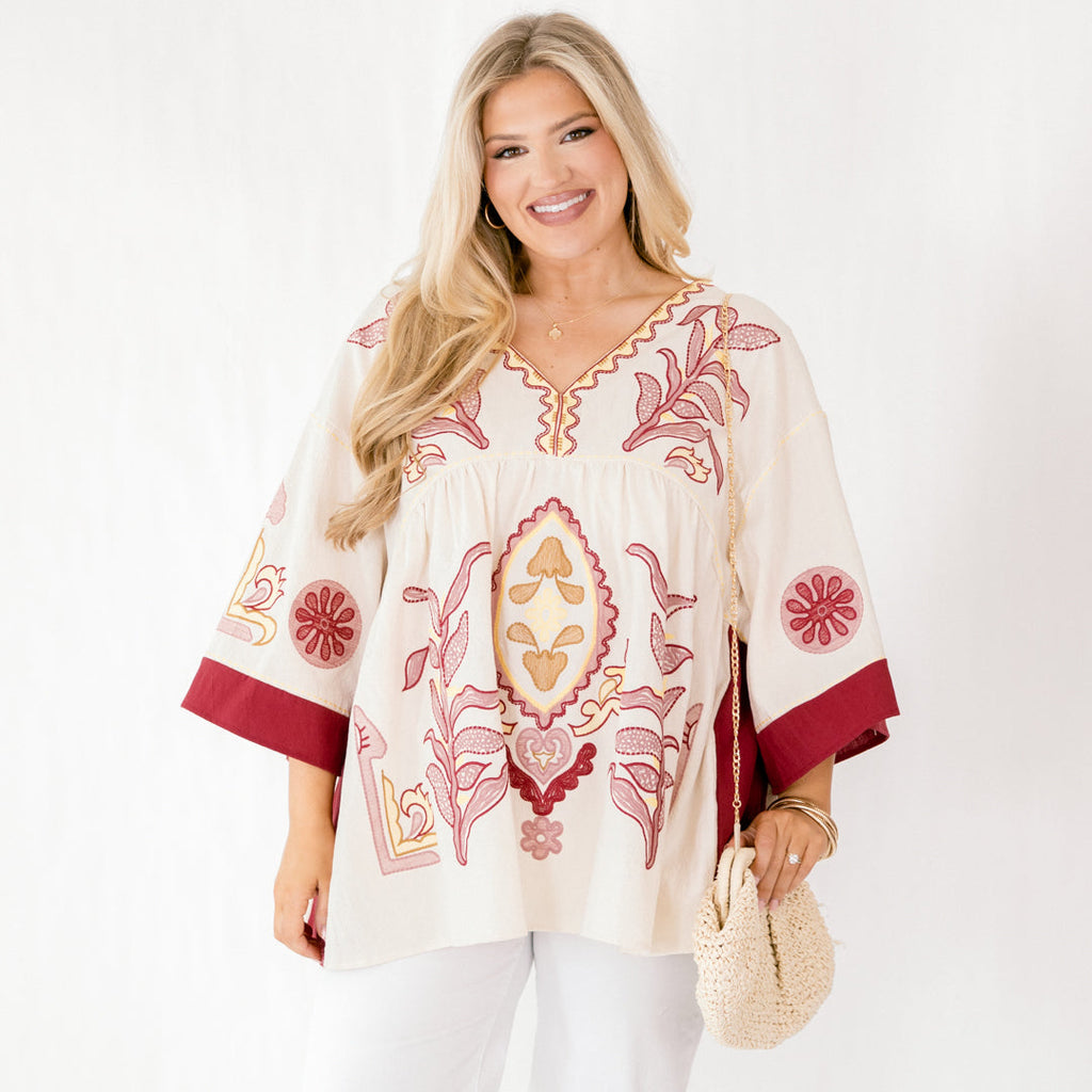 Tranquil Waters Top, White
