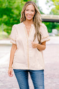 Treading Lightly Top, Brown