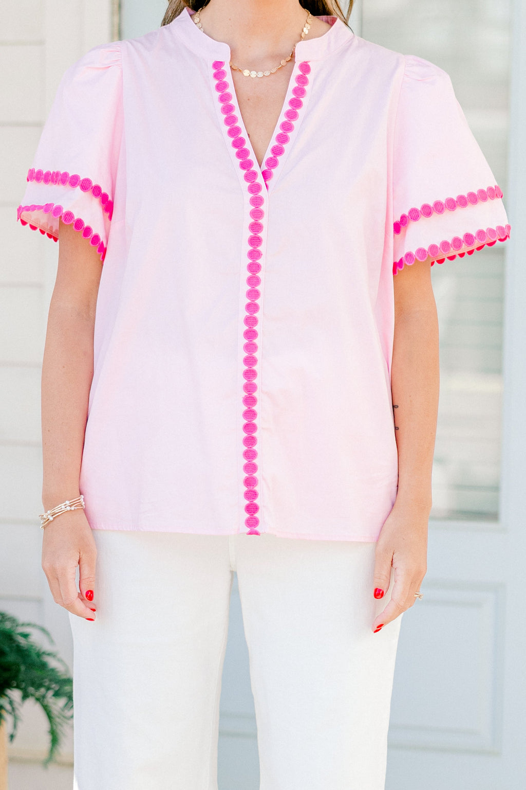 Treading Lightly Top, Pink