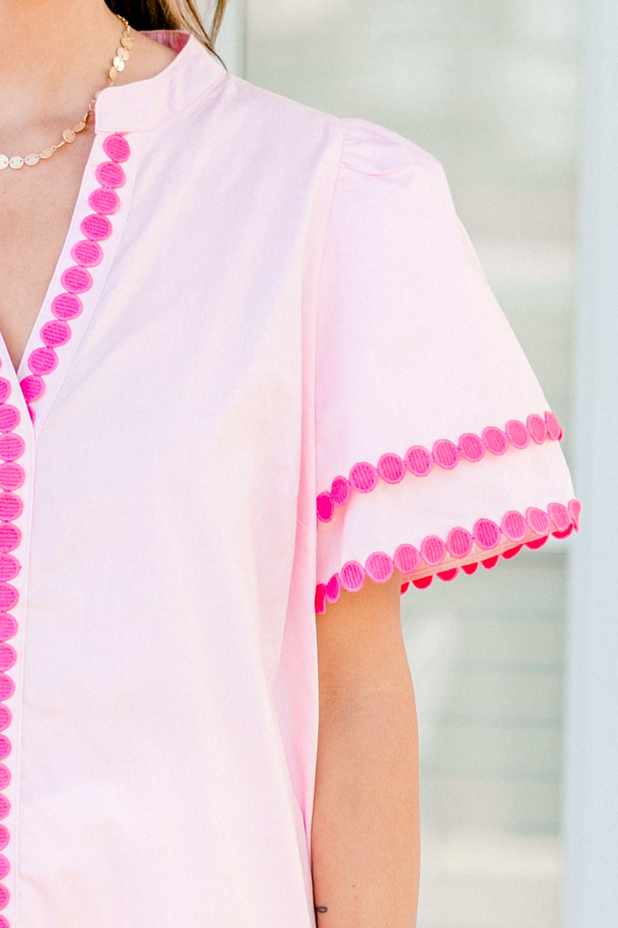 Treading Lightly Top, Pink