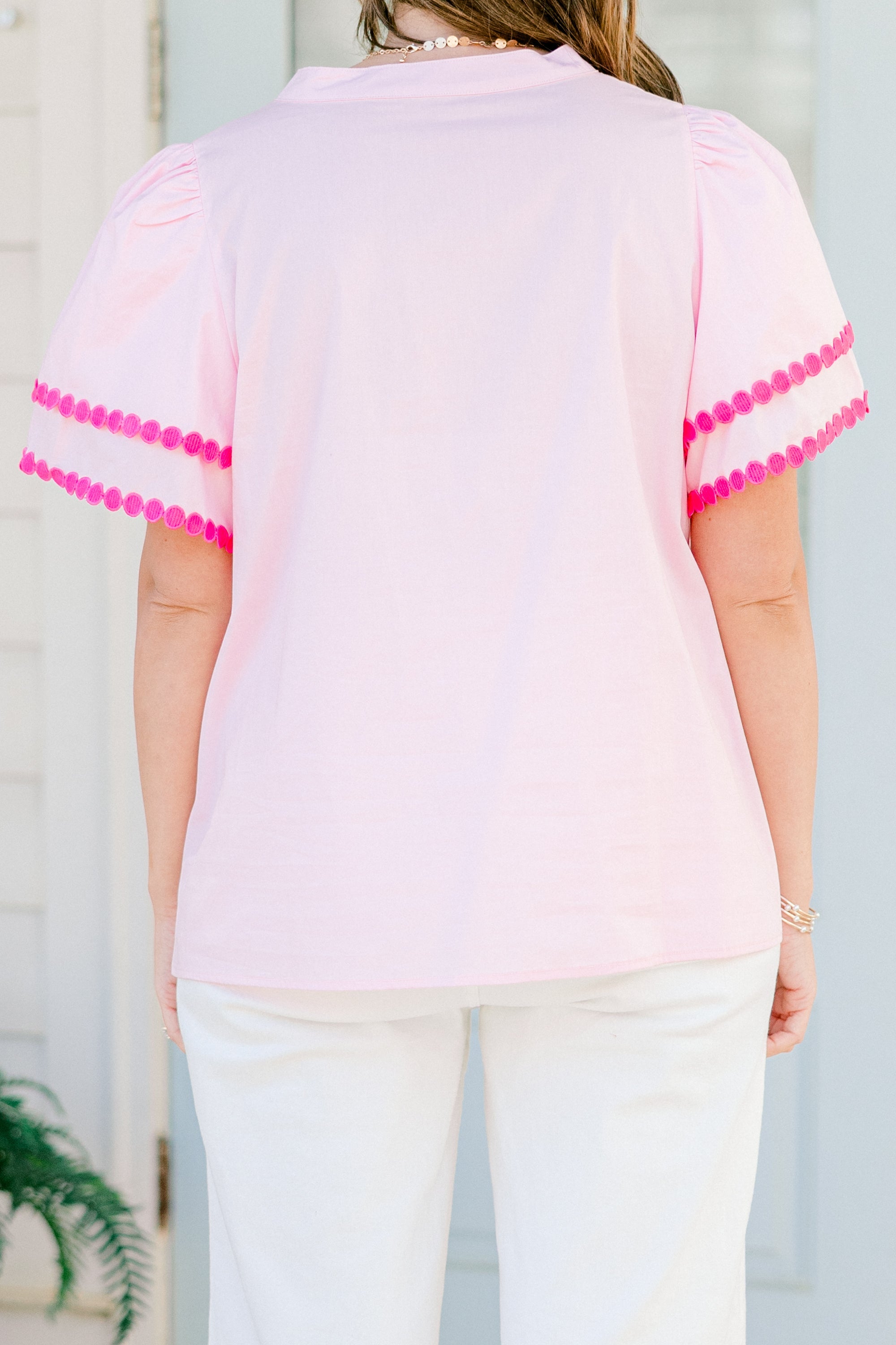 Treading Lightly Top, Pink