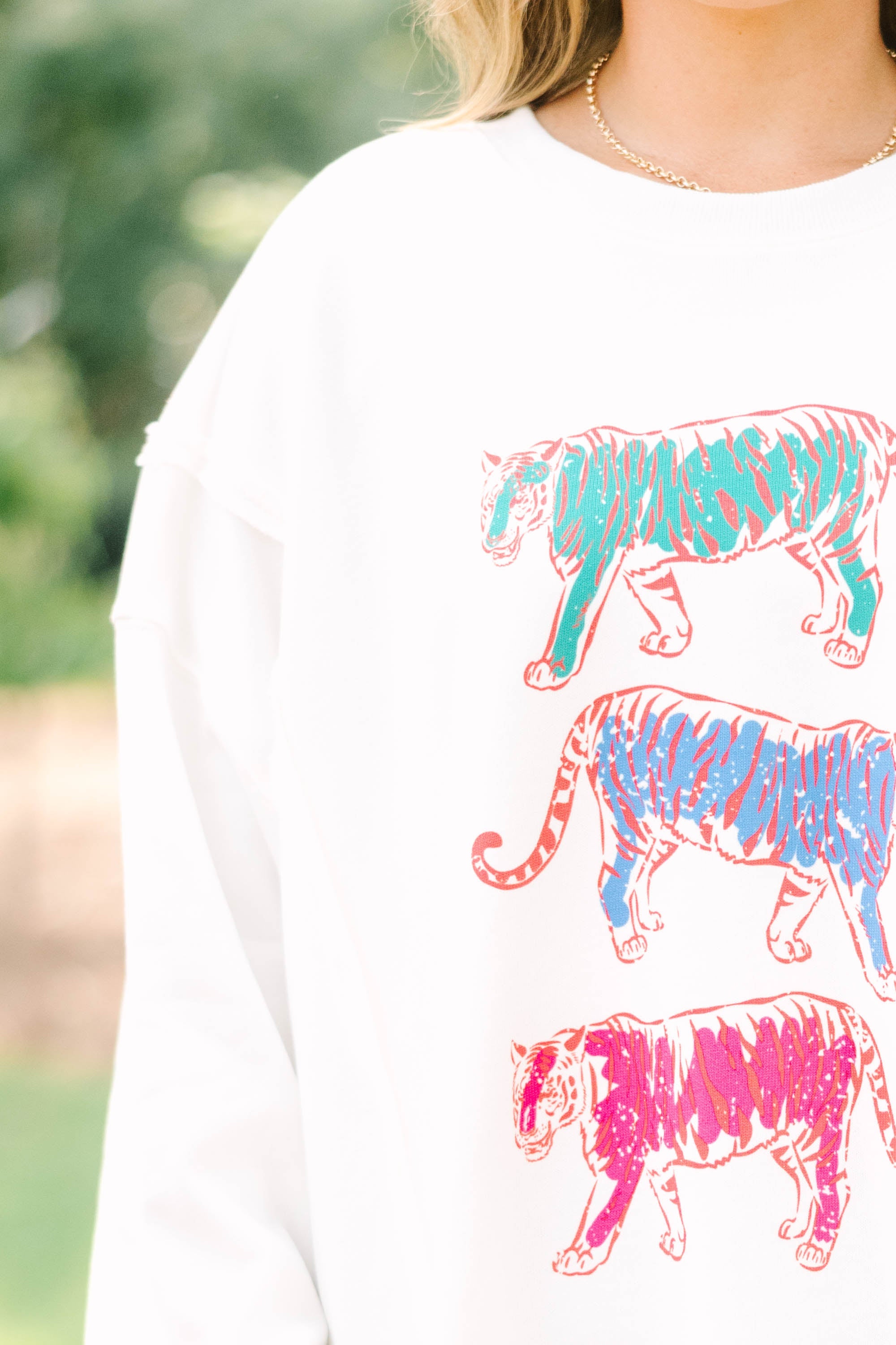 Trendy Tiger Comfy Crew, Ivory