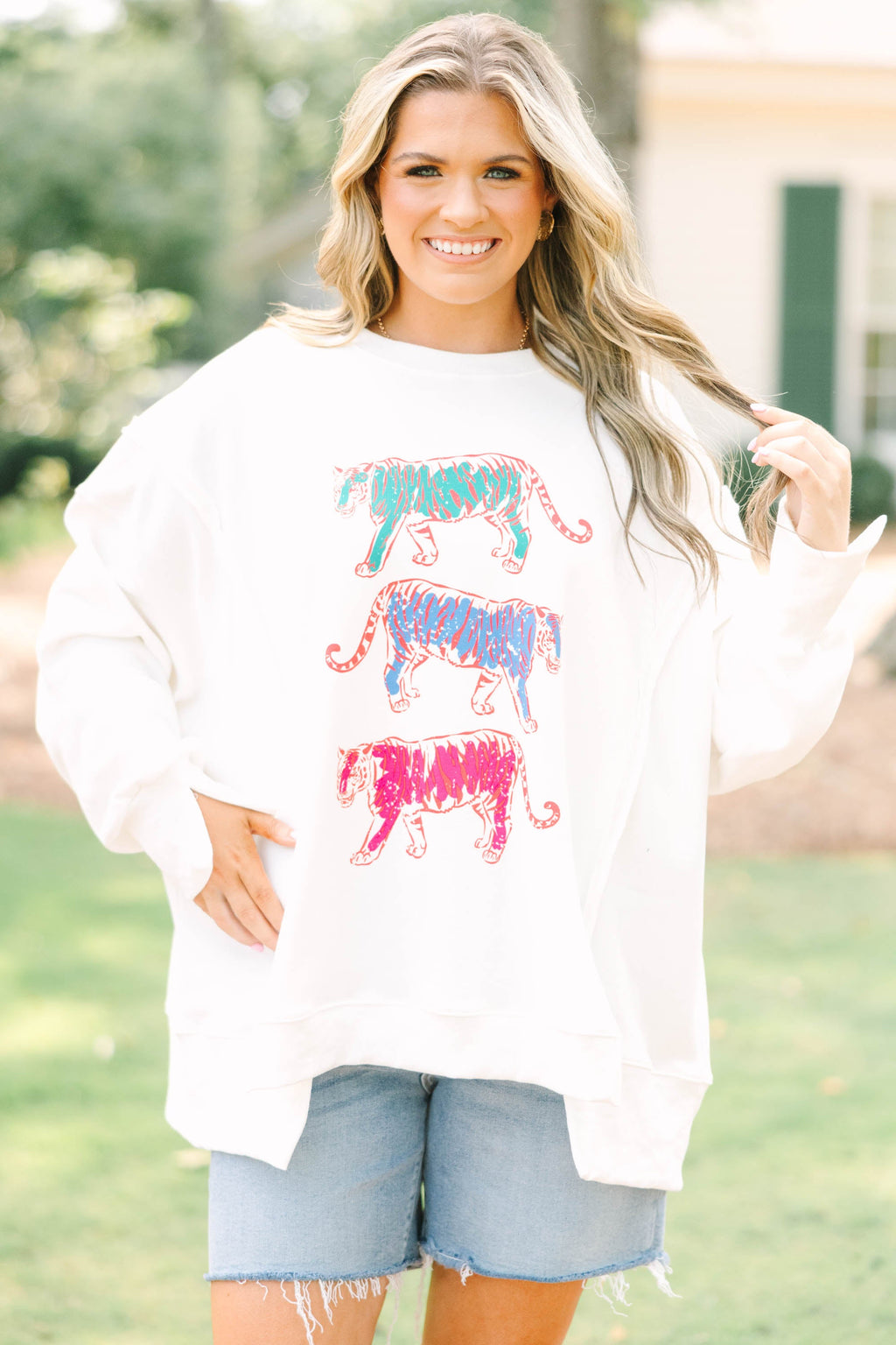 Trendy Tiger Comfy Crew, Ivory