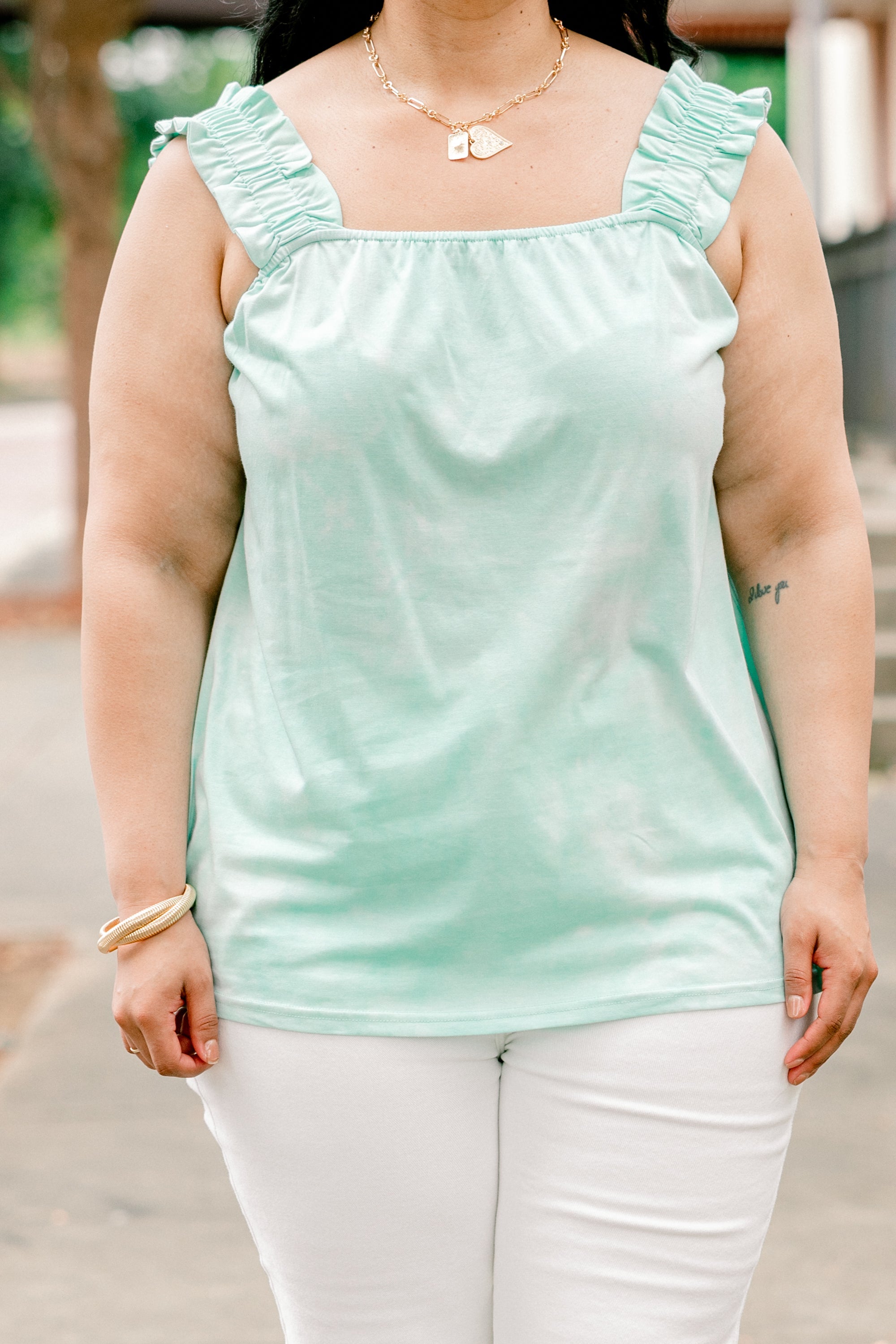 Trouble Walking In Top, Blue