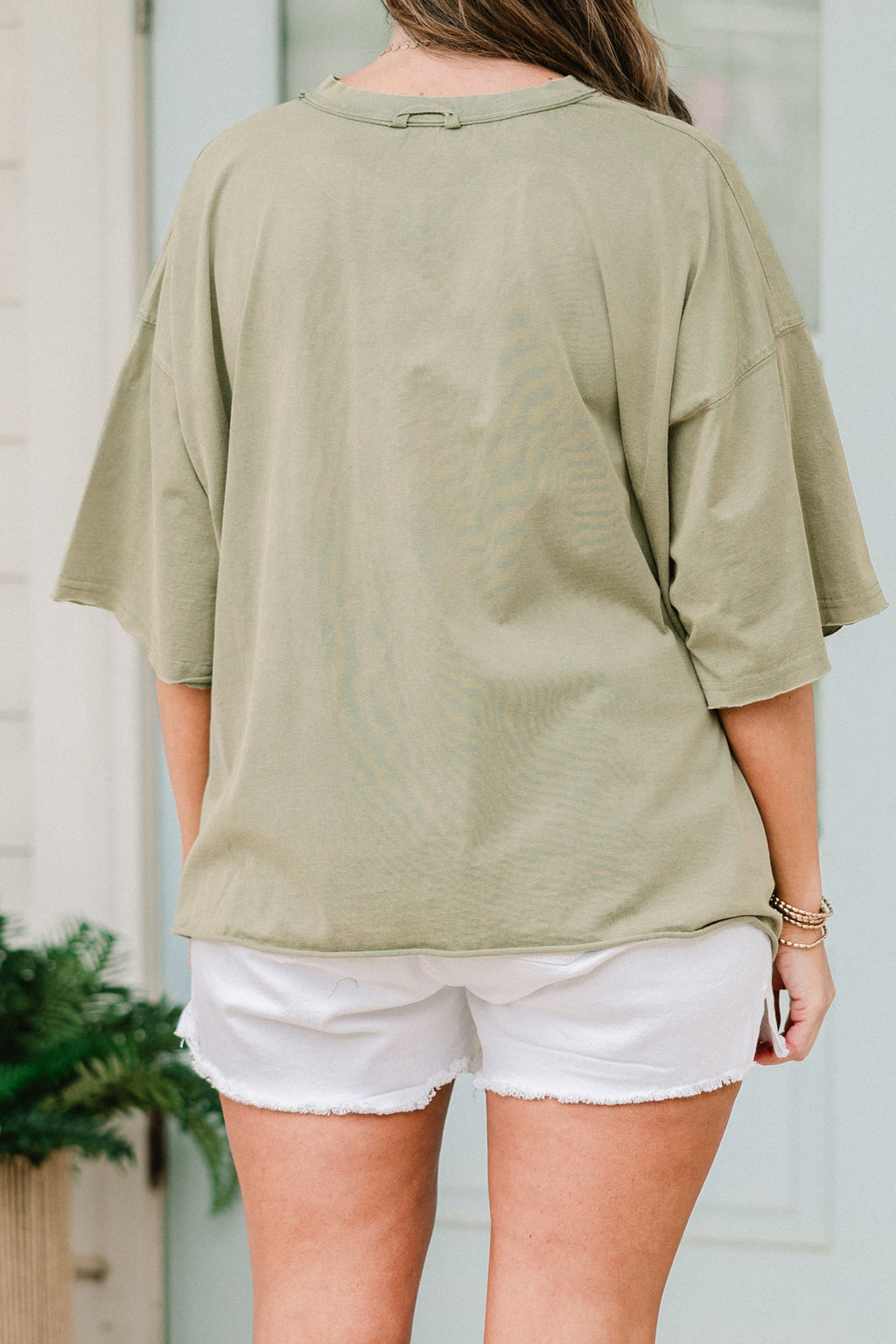 True American Spirit Vintage Wash Tee, Army Green