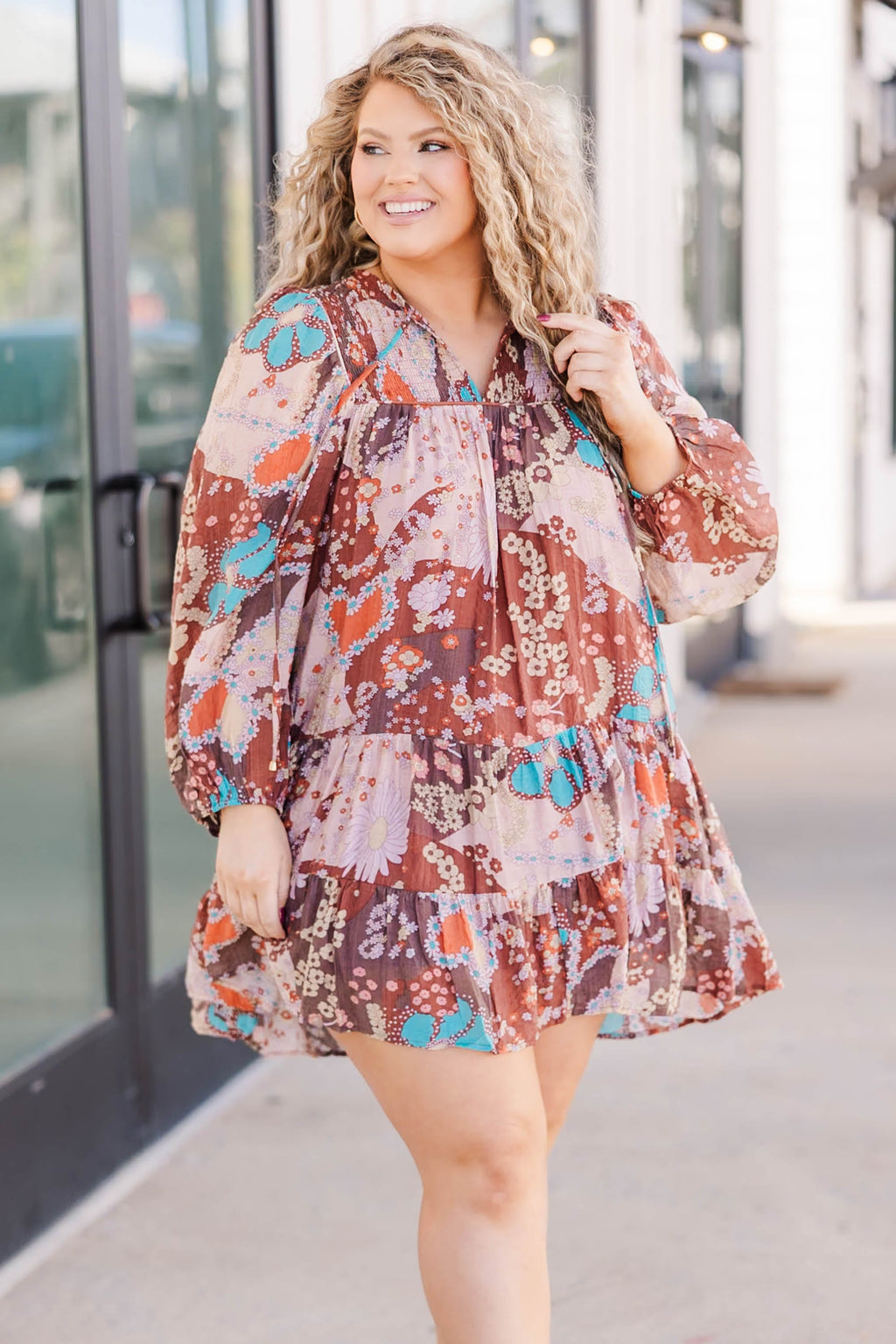 Trust Your Vibes Dress, Brown