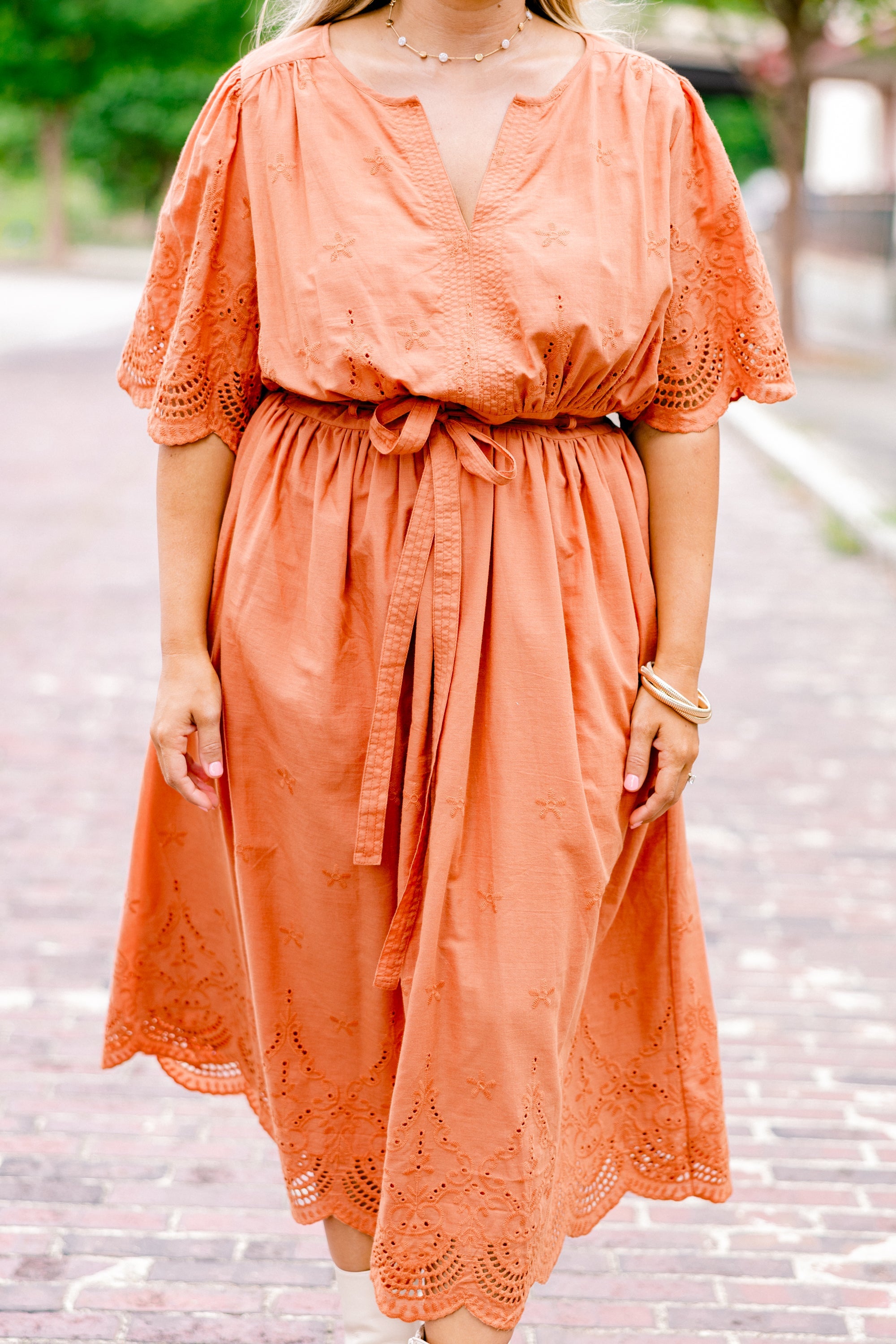 Try And Guess Dress, Orange