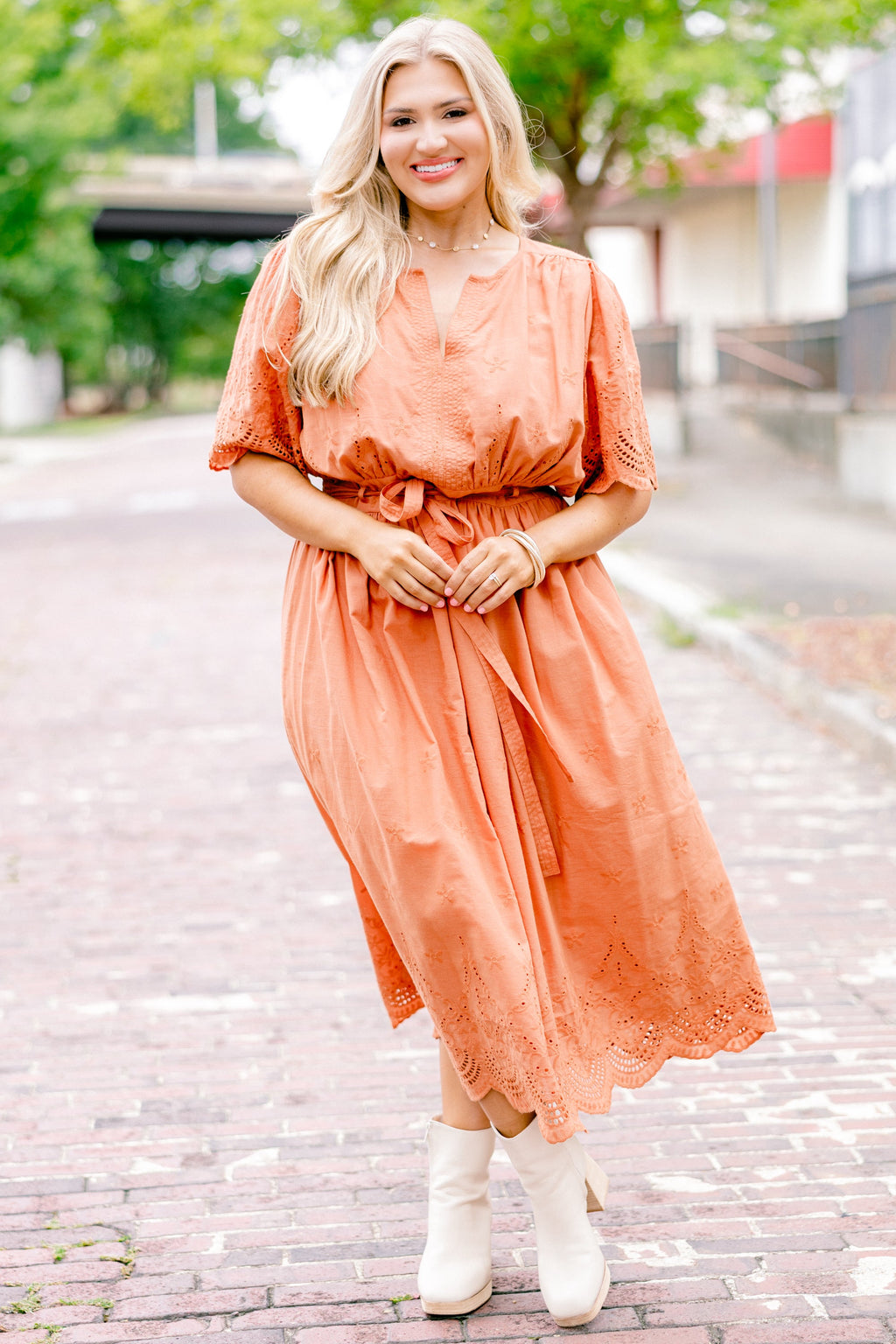 Try And Guess Dress, Orange