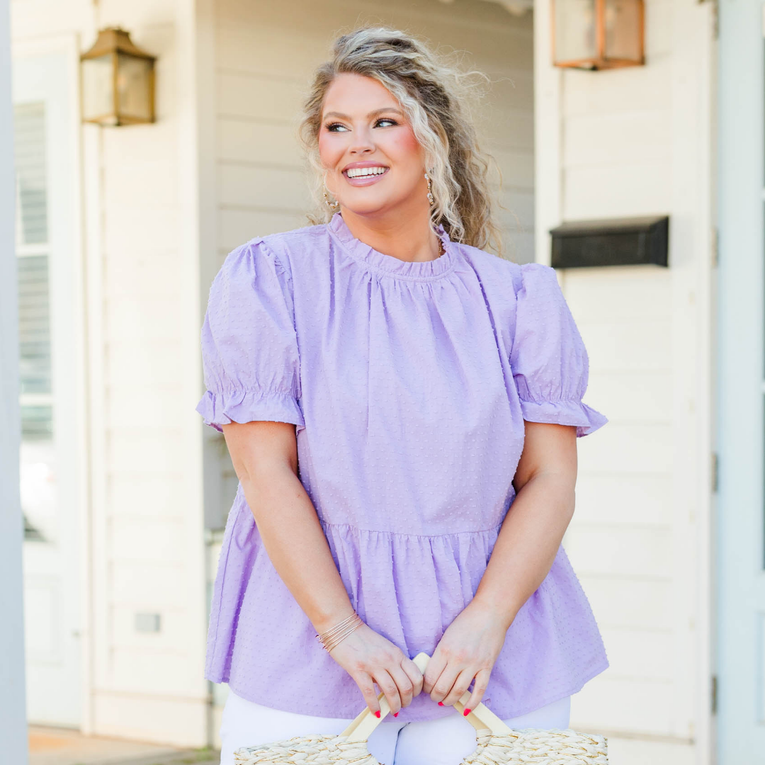 Try For Love Top, Purple