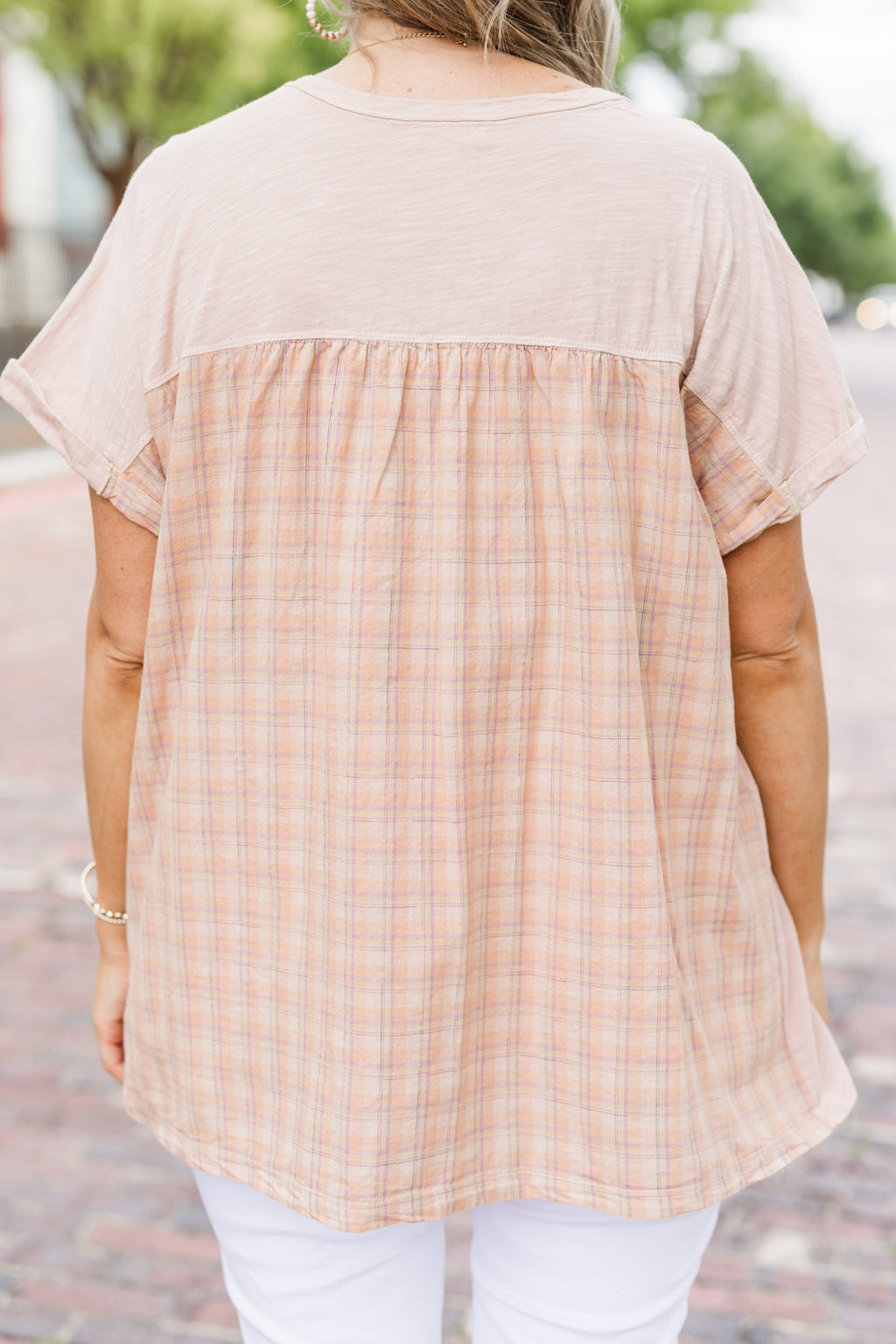 Two Steps Behind Top, Mauve