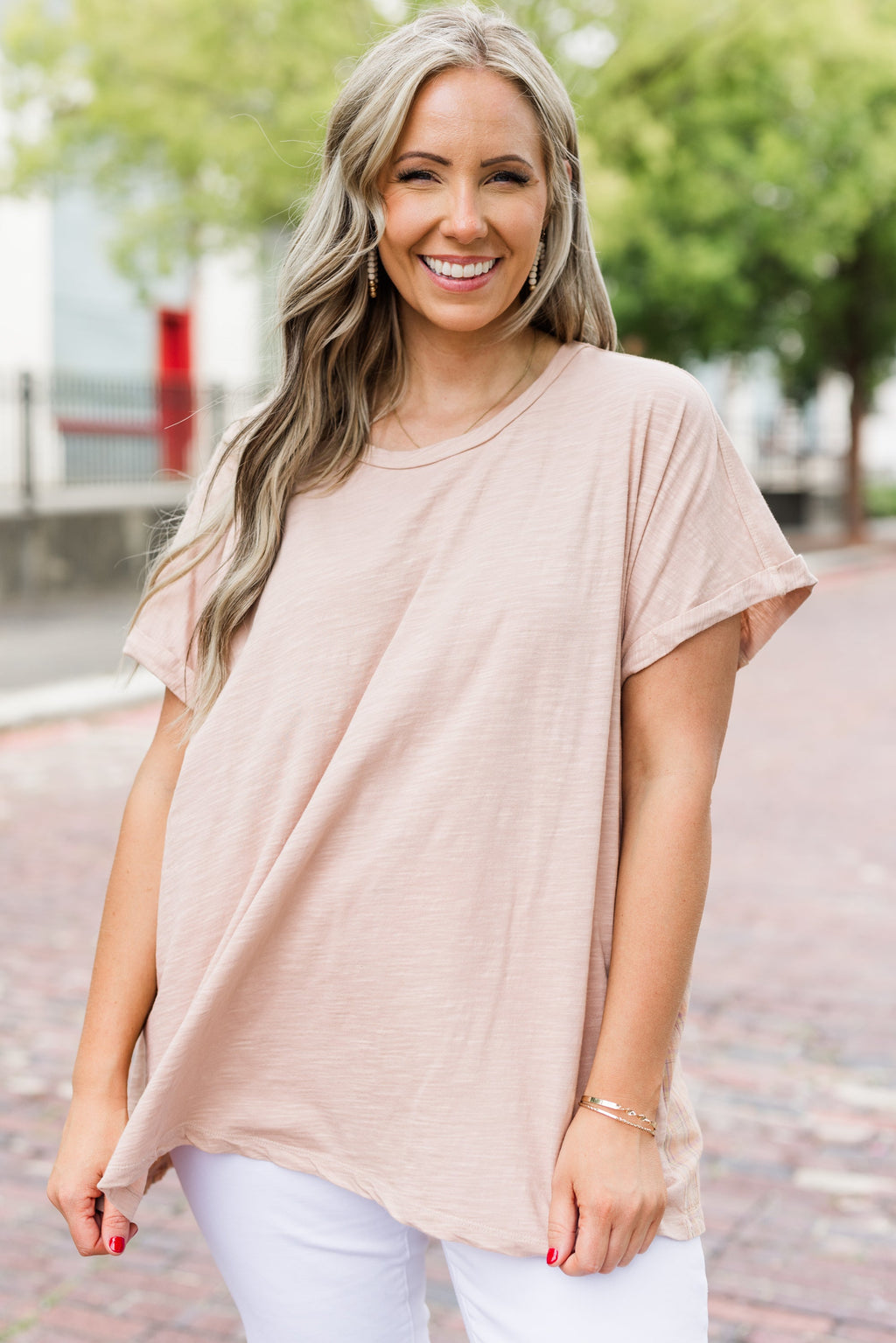 Two Steps Behind Top, Mauve