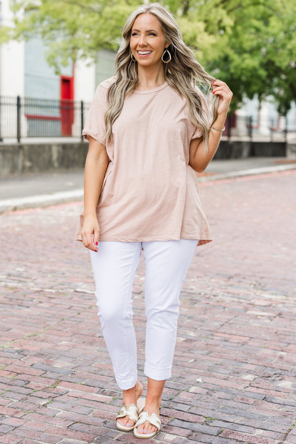 Two Steps Behind Top, Mauve