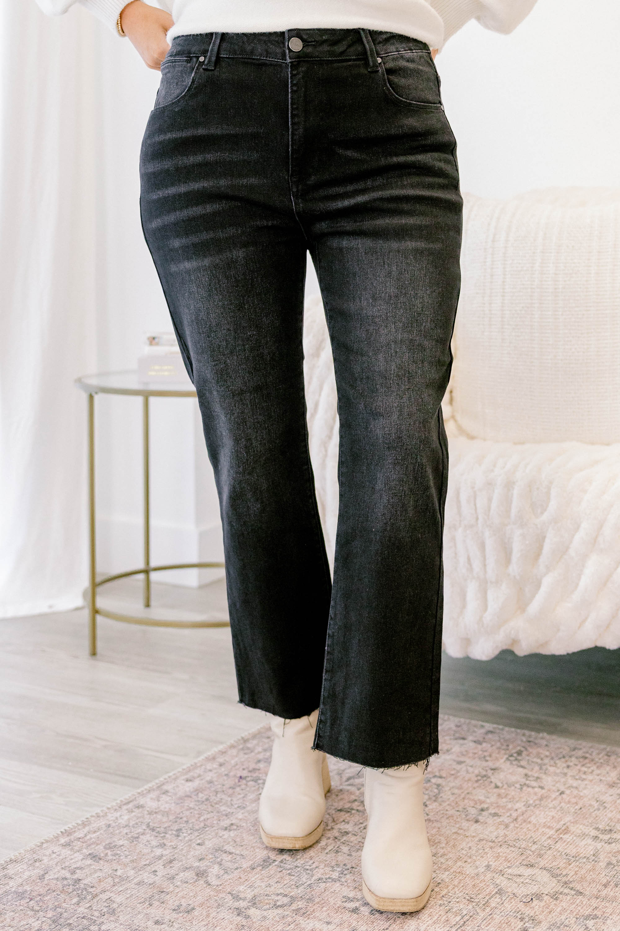 Unbothered By You Jeans, Black