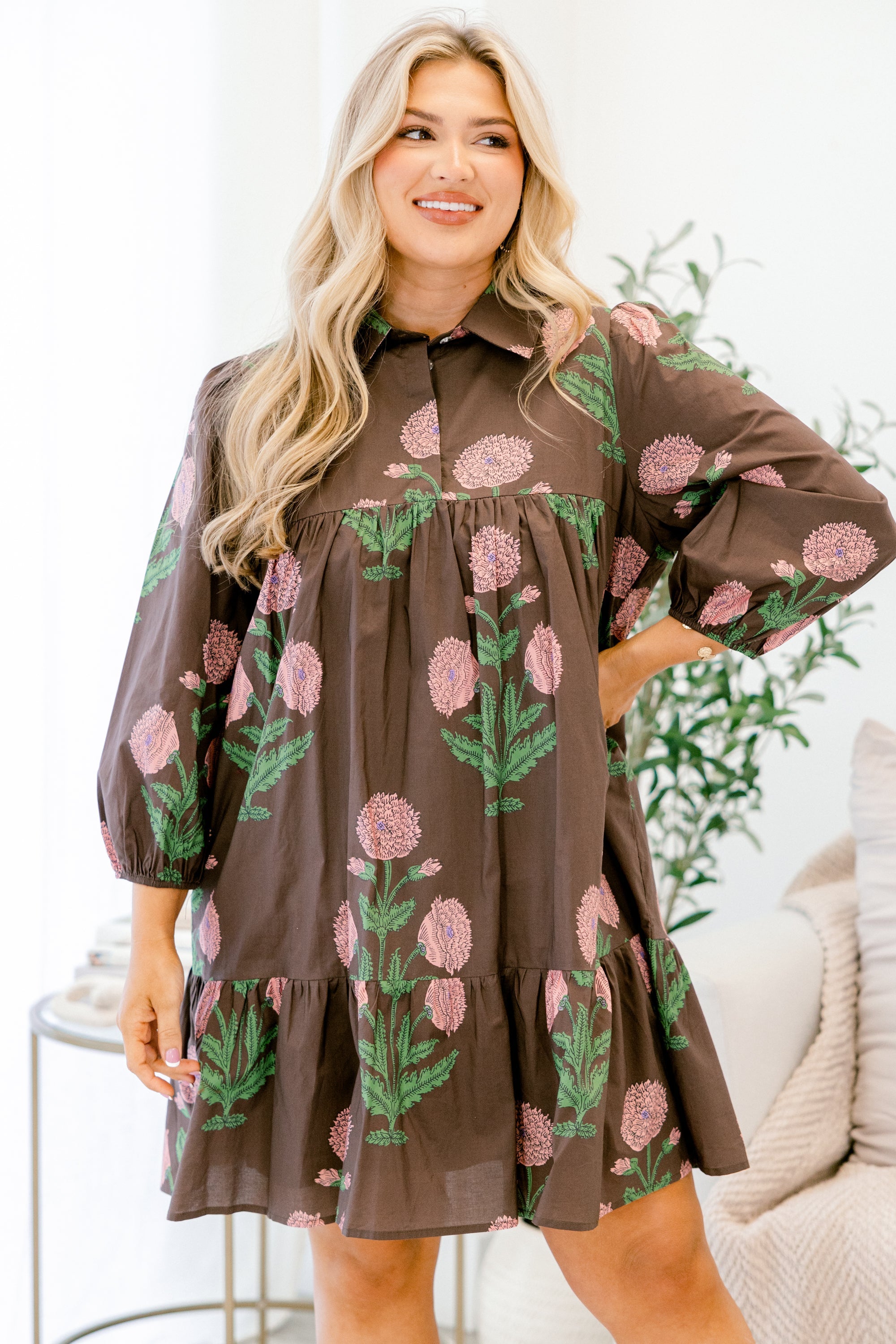 Under The Bouquet Dress, Dark Brown