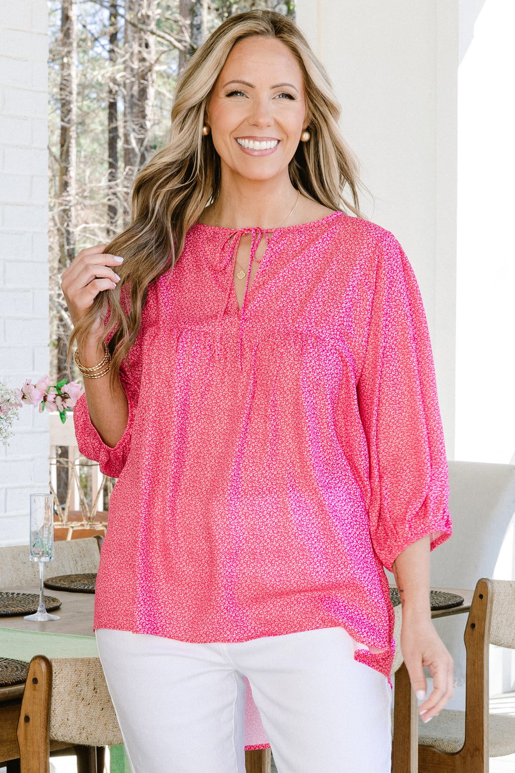 Under The Moon Top, Pink