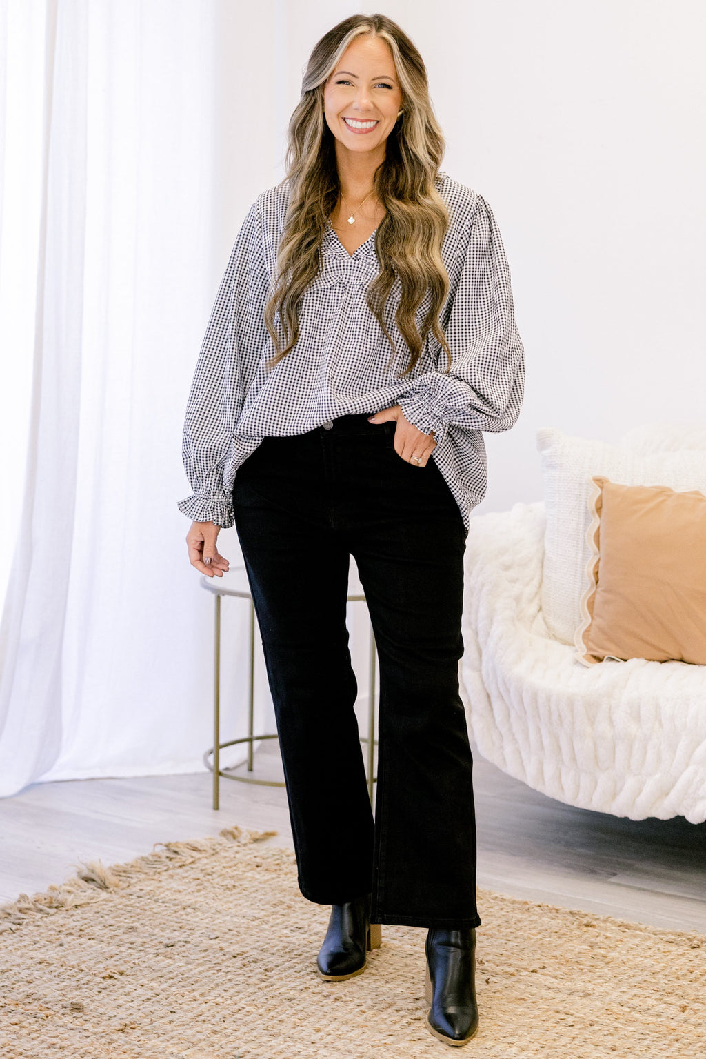 Under The Neon Moon Jeans, Black