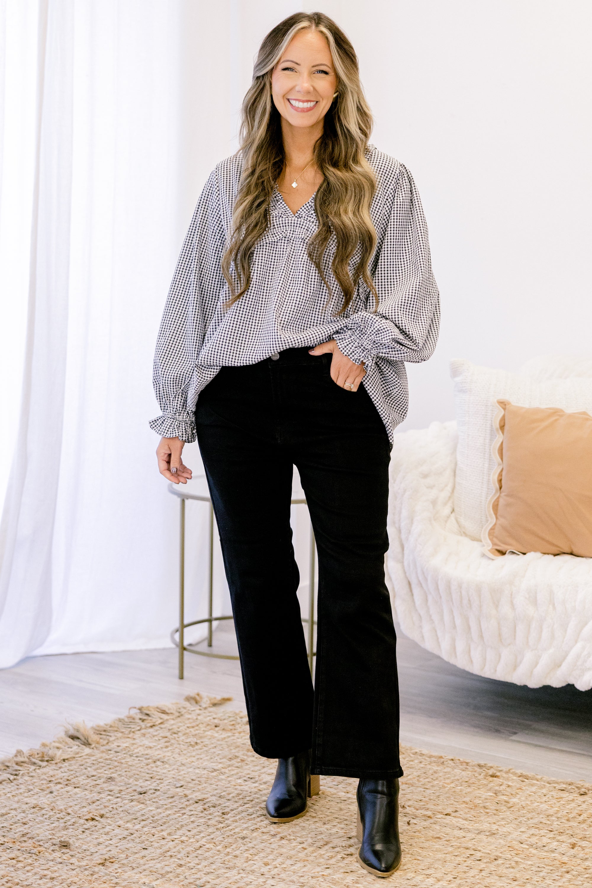 Under The Neon Moon Jeans, Black