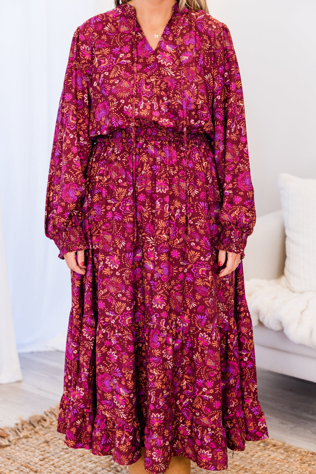 Universal Charm Dress, Violet Multi