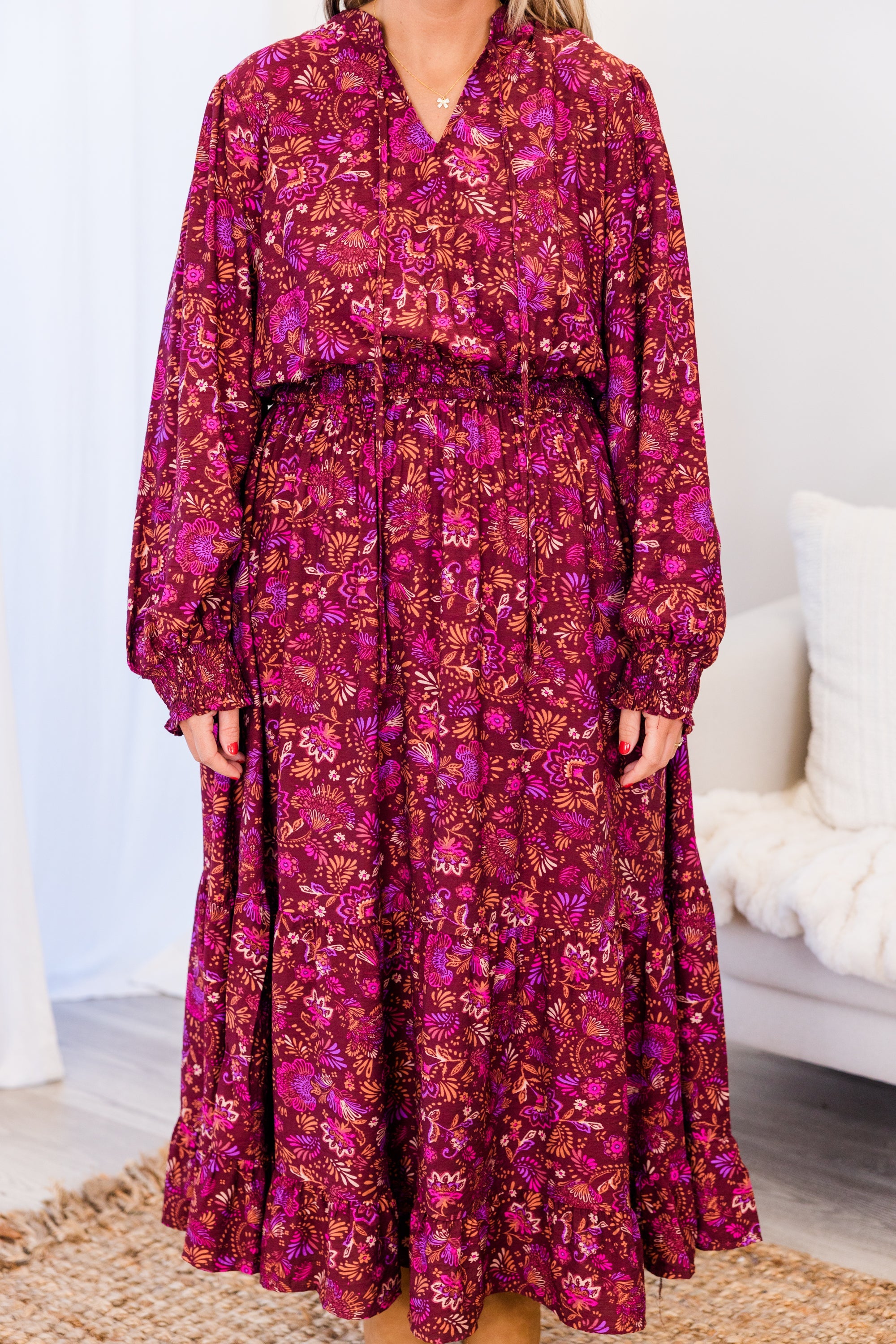 Universal Charm Dress, Violet Multi